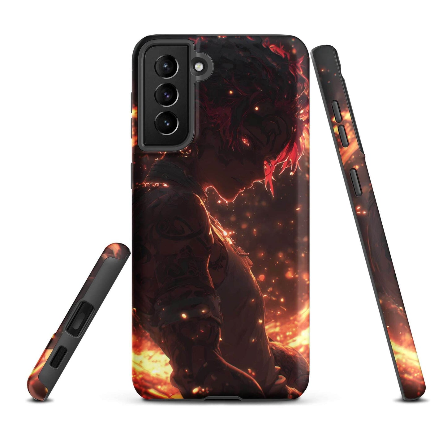 Kaelen, The Emberheart, Original Anime Character Tough case for Samsung® - Chromavolt