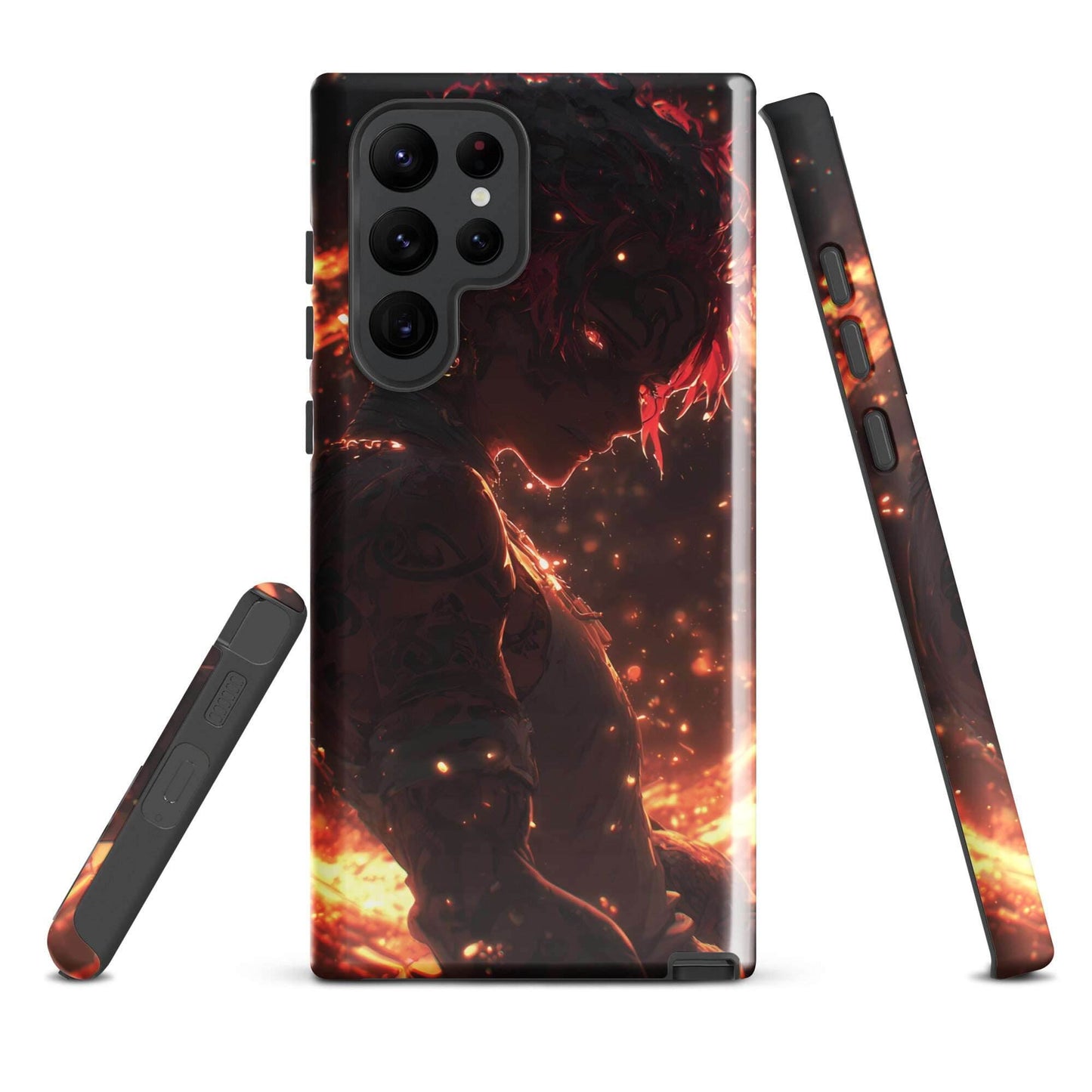 Kaelen, The Emberheart, Original Anime Character Tough case for Samsung® - Chromavolt