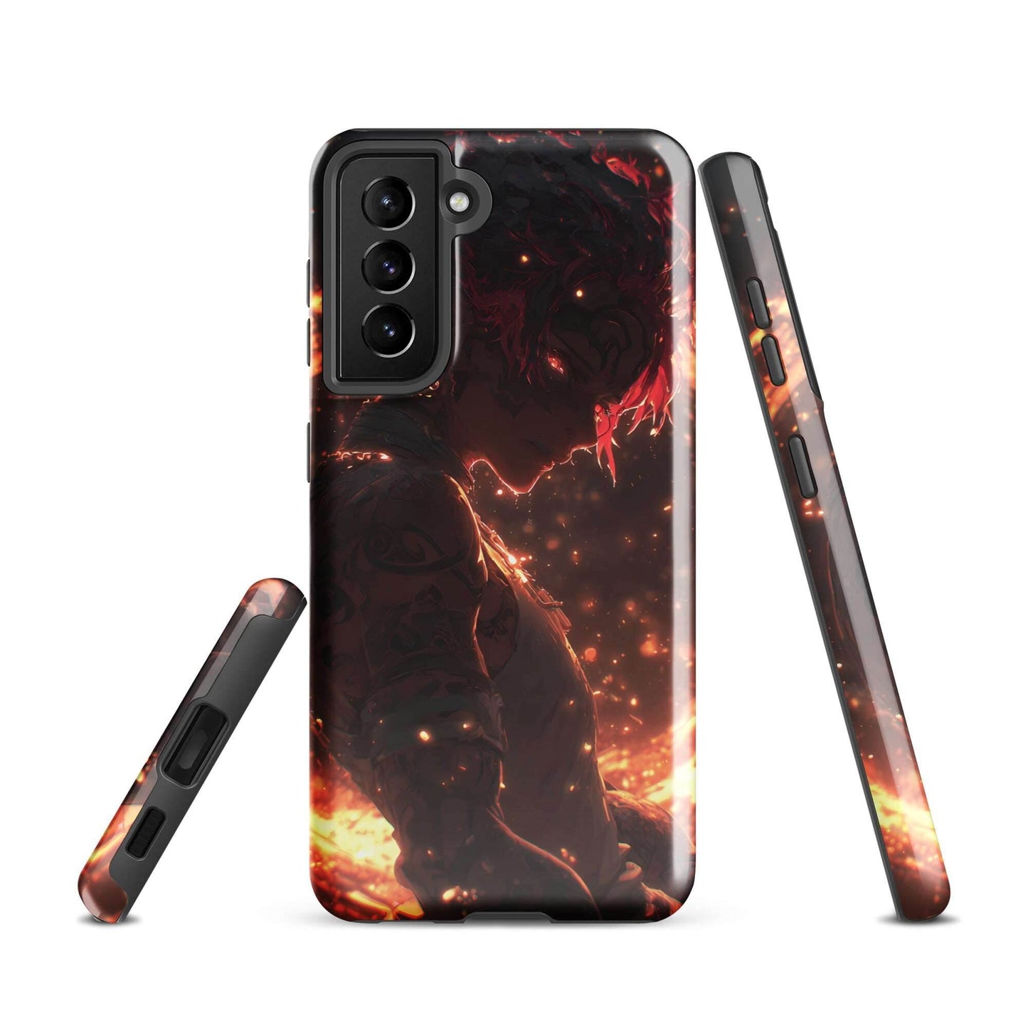 Kaelen, The Emberheart, Original Anime Character Tough case for Samsung® - Chromavolt
