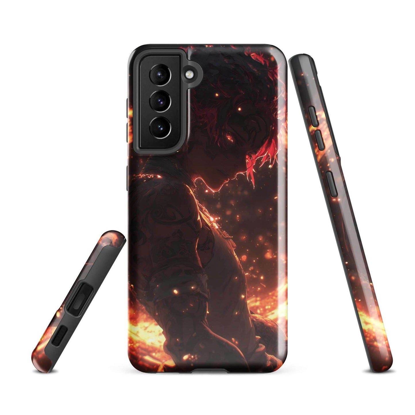 Kaelen, The Emberheart, Original Anime Character Tough case for Samsung® - Chromavolt