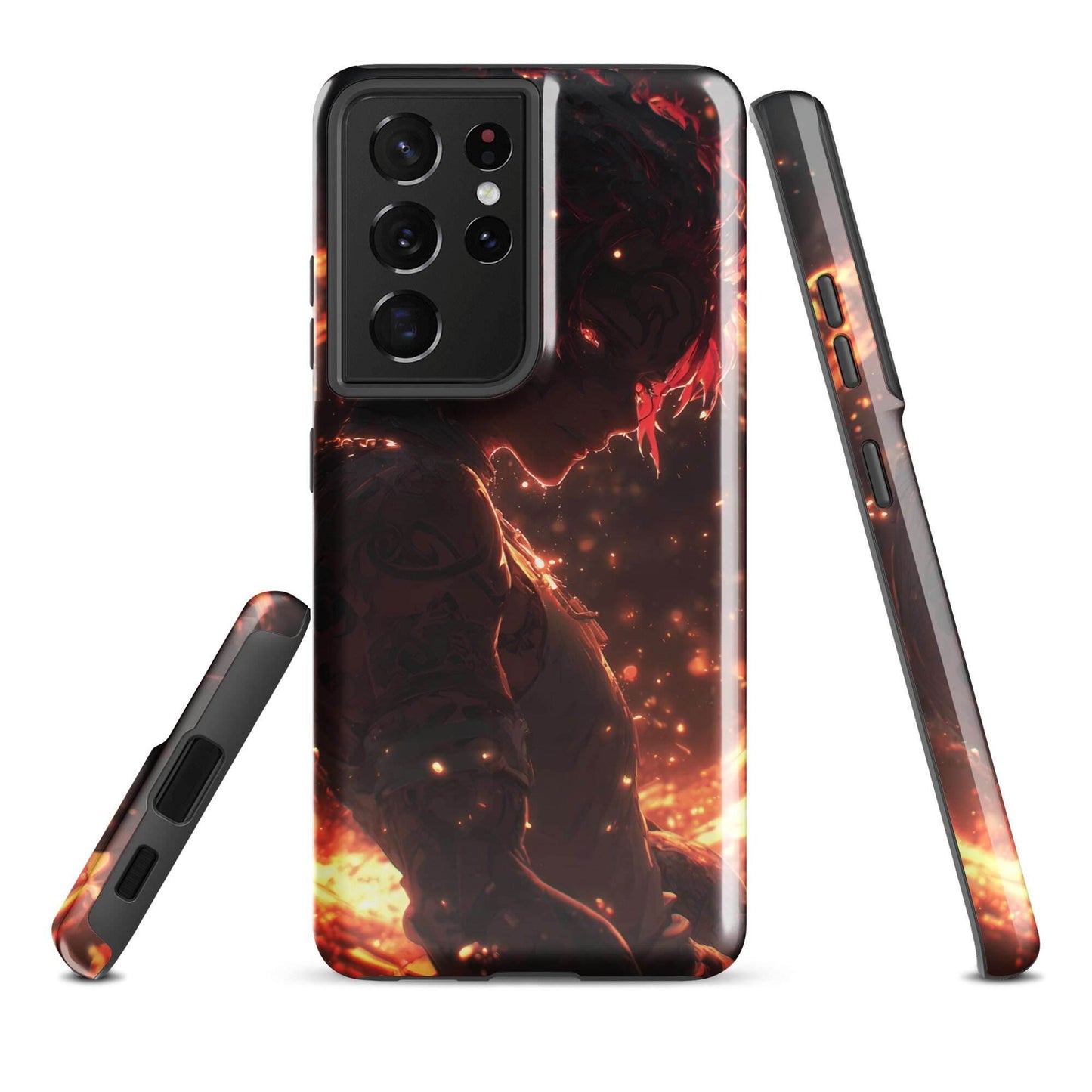 Kaelen, The Emberheart, Original Anime Character Tough case for Samsung® - Chromavolt