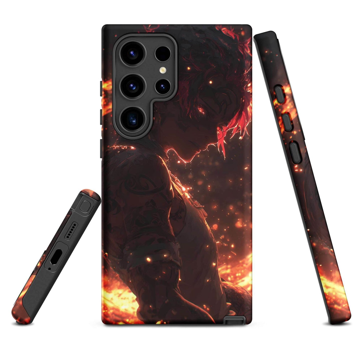 Kaelen, The Emberheart, Original Anime Character Tough case for Samsung® - Chromavolt
