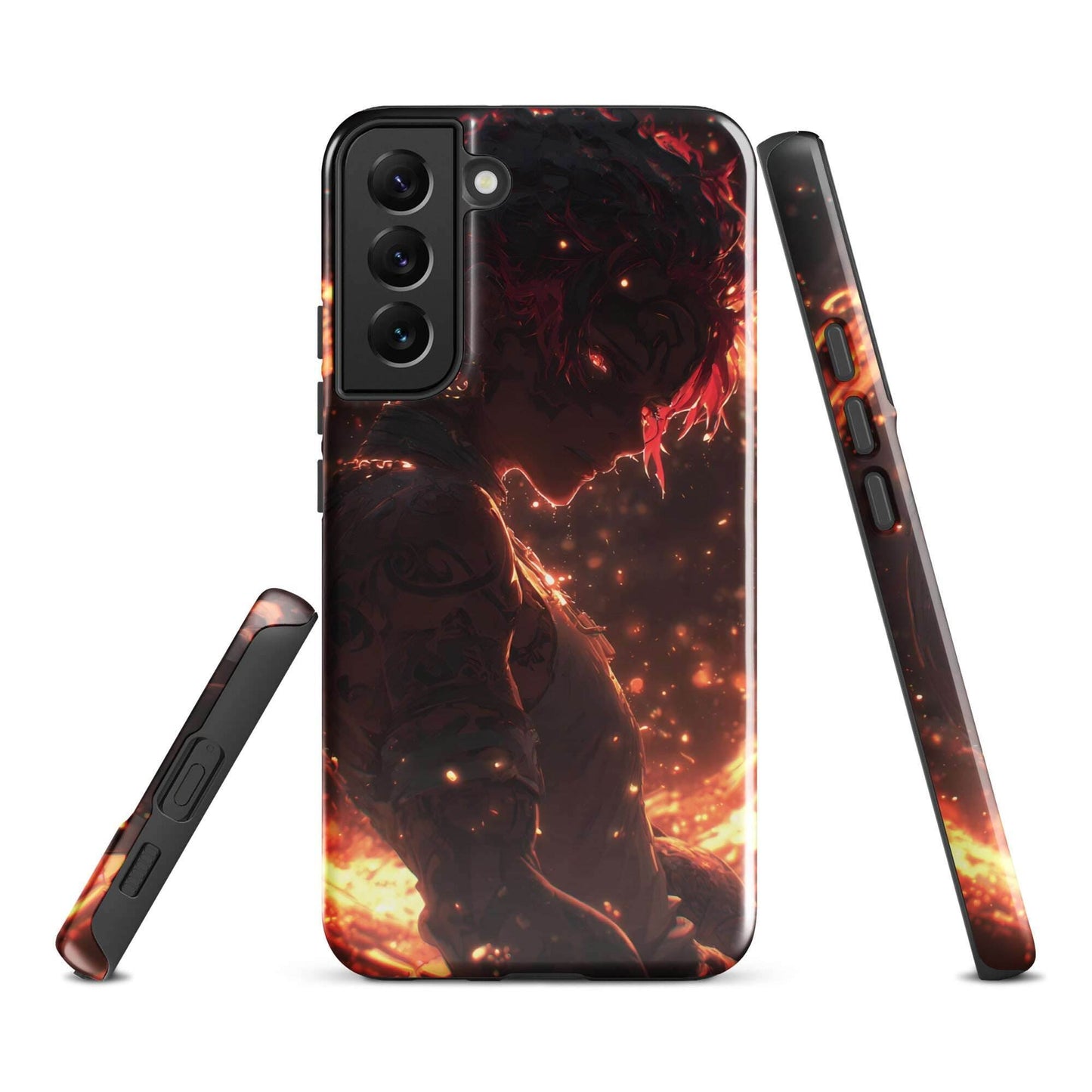 Kaelen, The Emberheart, Original Anime Character Tough case for Samsung® - Chromavolt