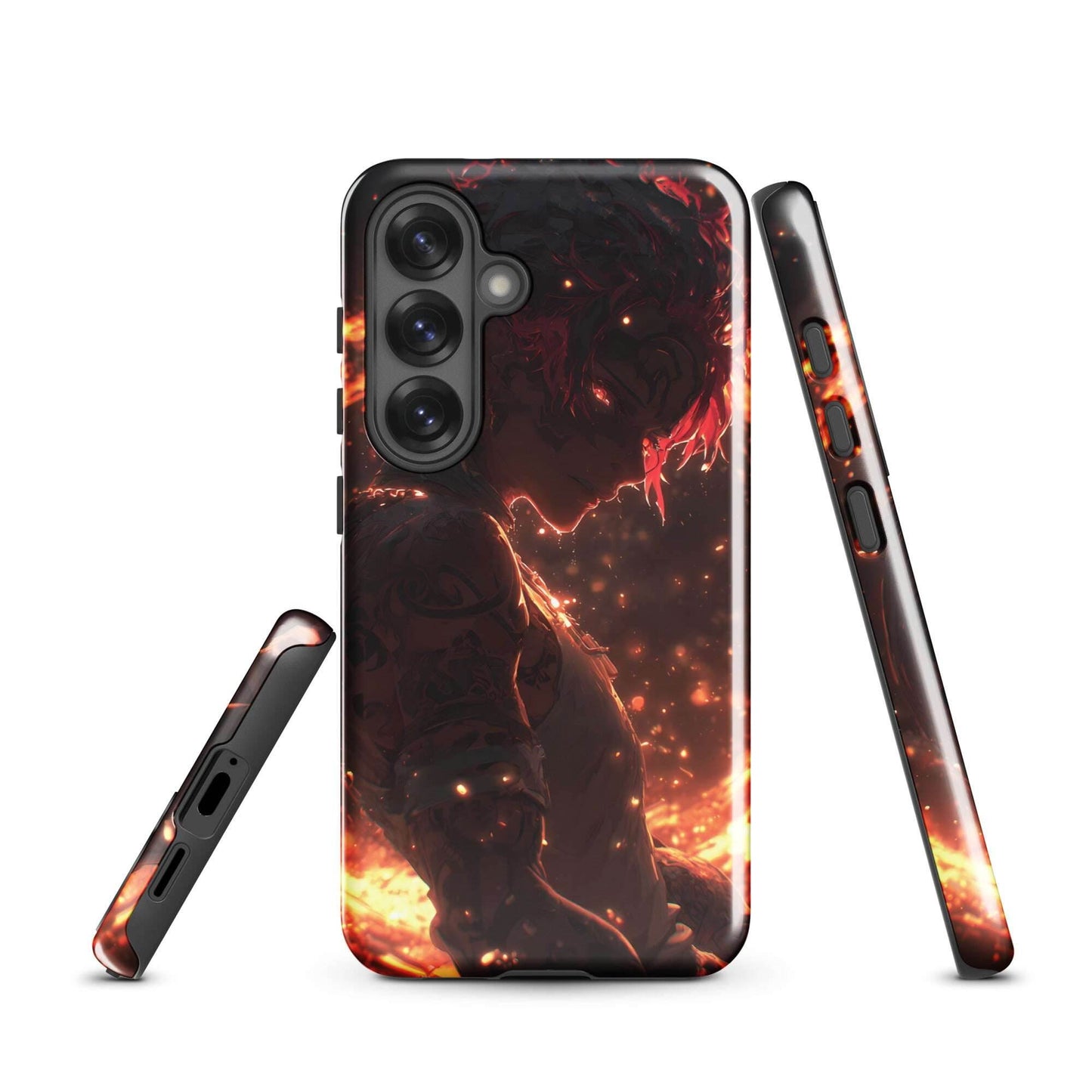 Kaelen, The Emberheart, Original Anime Character Tough case for Samsung® - Chromavolt