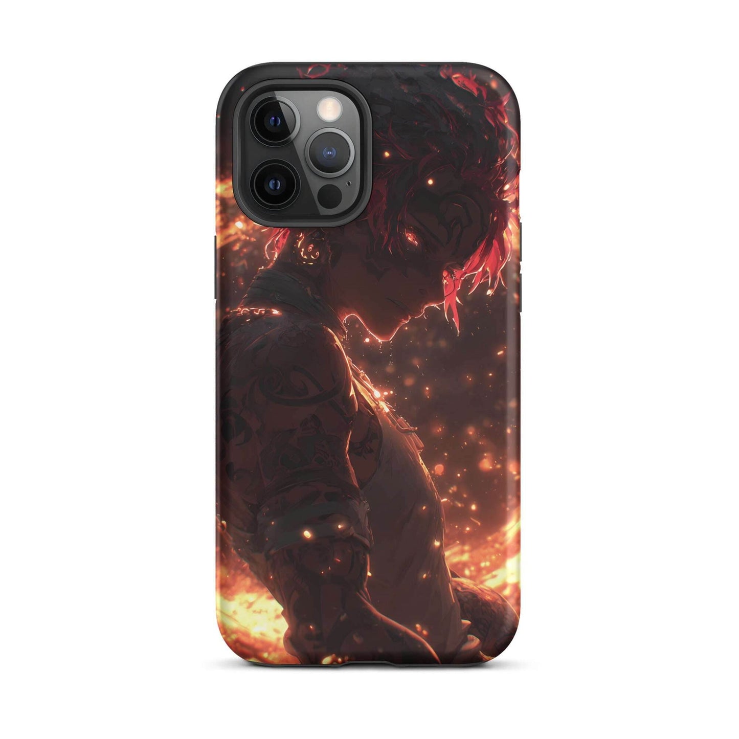 Kaelen, The Emberheart, Premium Original Anime Character Art Tough Case for iPhone® - Chromavolt