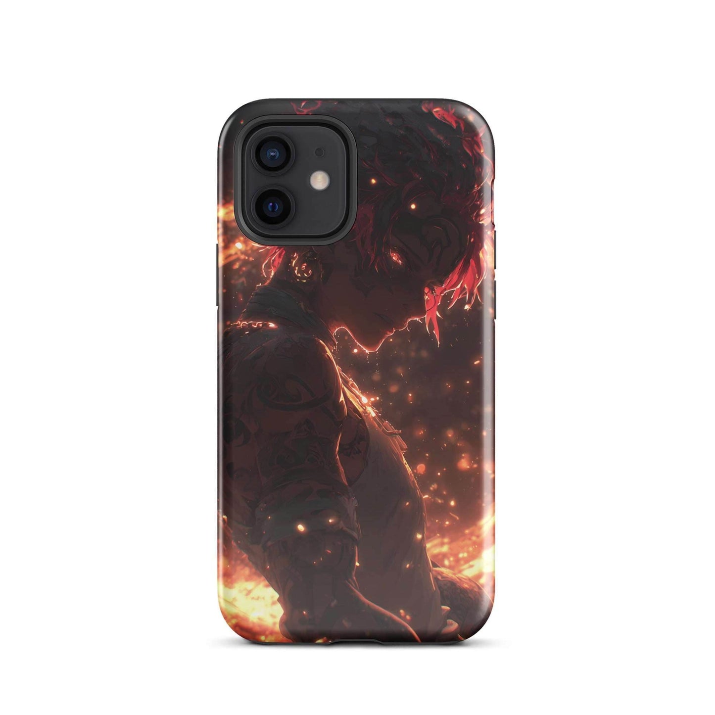 Kaelen, The Emberheart, Premium Original Anime Character Art Tough Case for iPhone® - Chromavolt