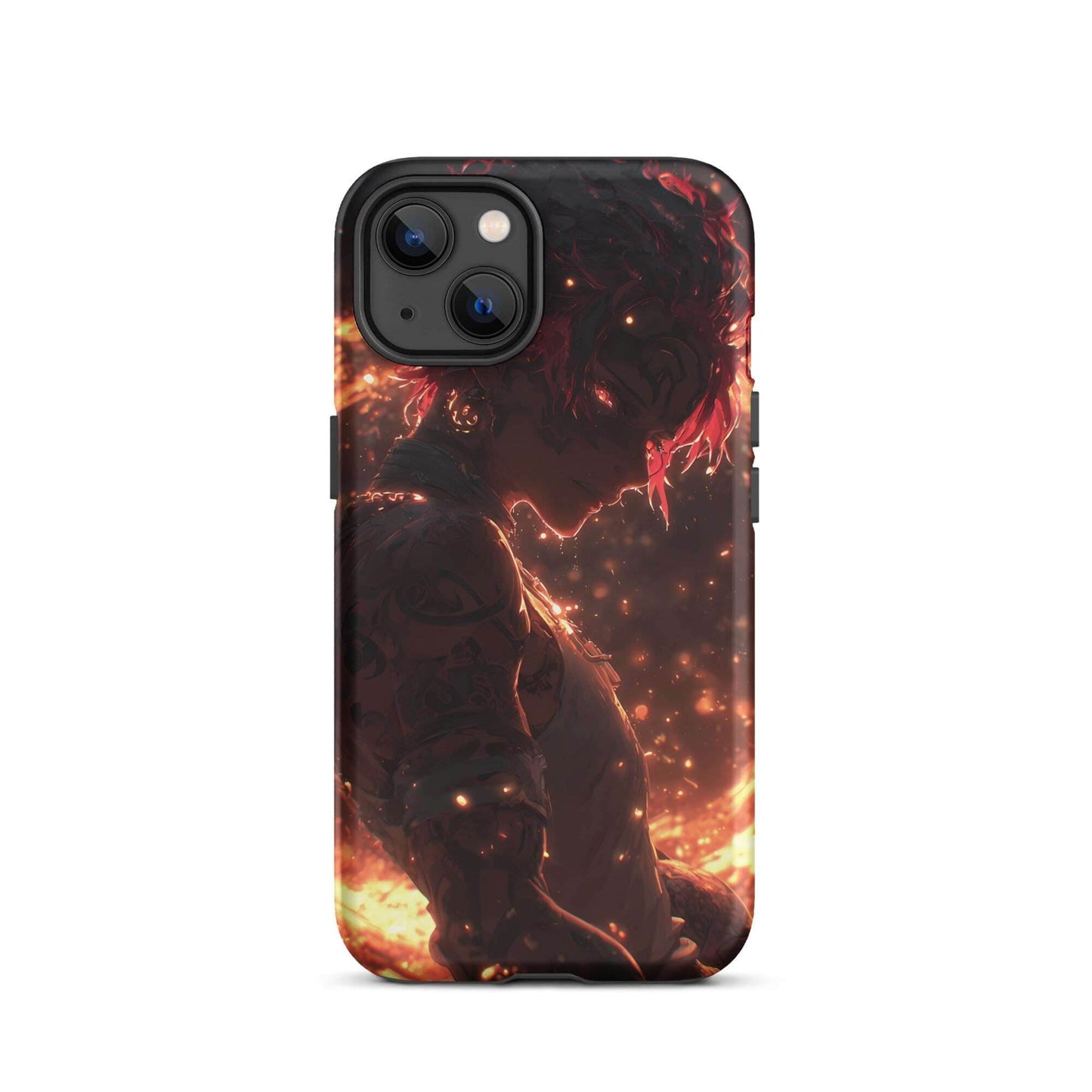 Kaelen, The Emberheart, Premium Original Anime Character Art Tough Case for iPhone® - Chromavolt