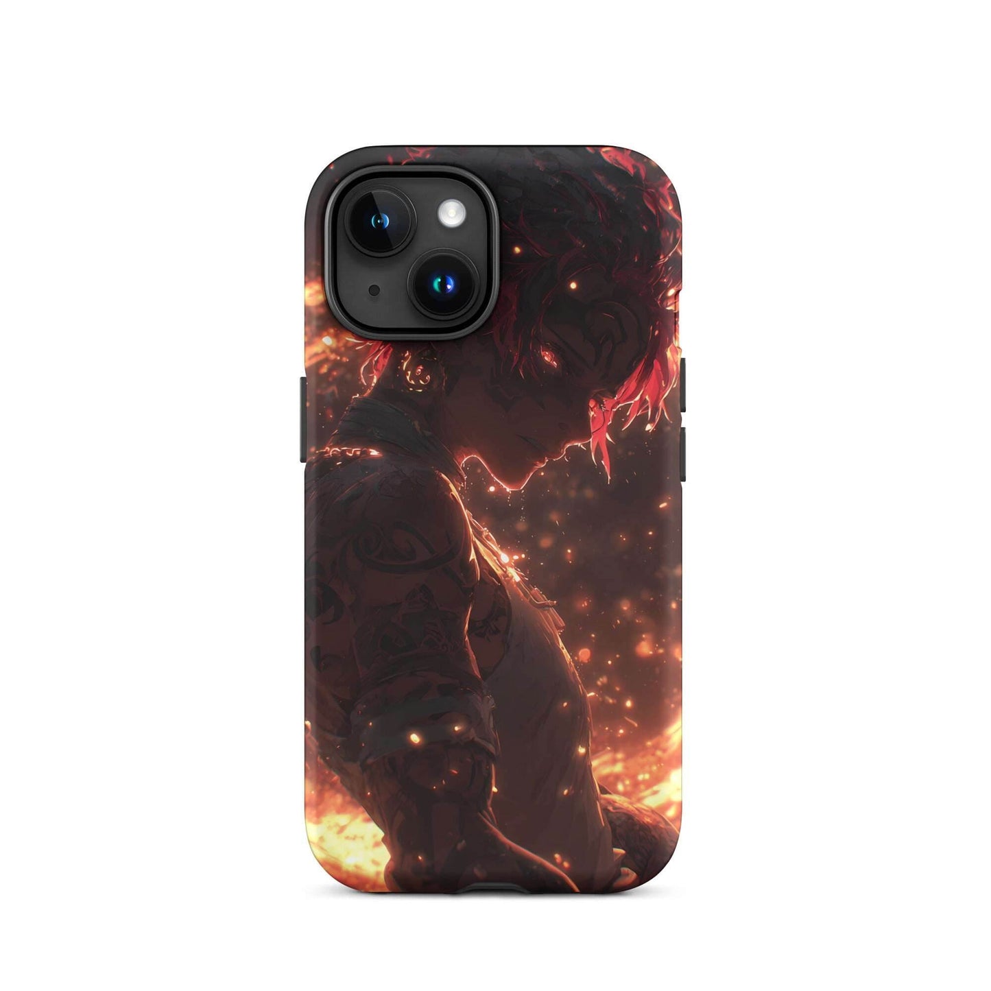 Kaelen, The Emberheart, Premium Original Anime Character Art Tough Case for iPhone® - Chromavolt