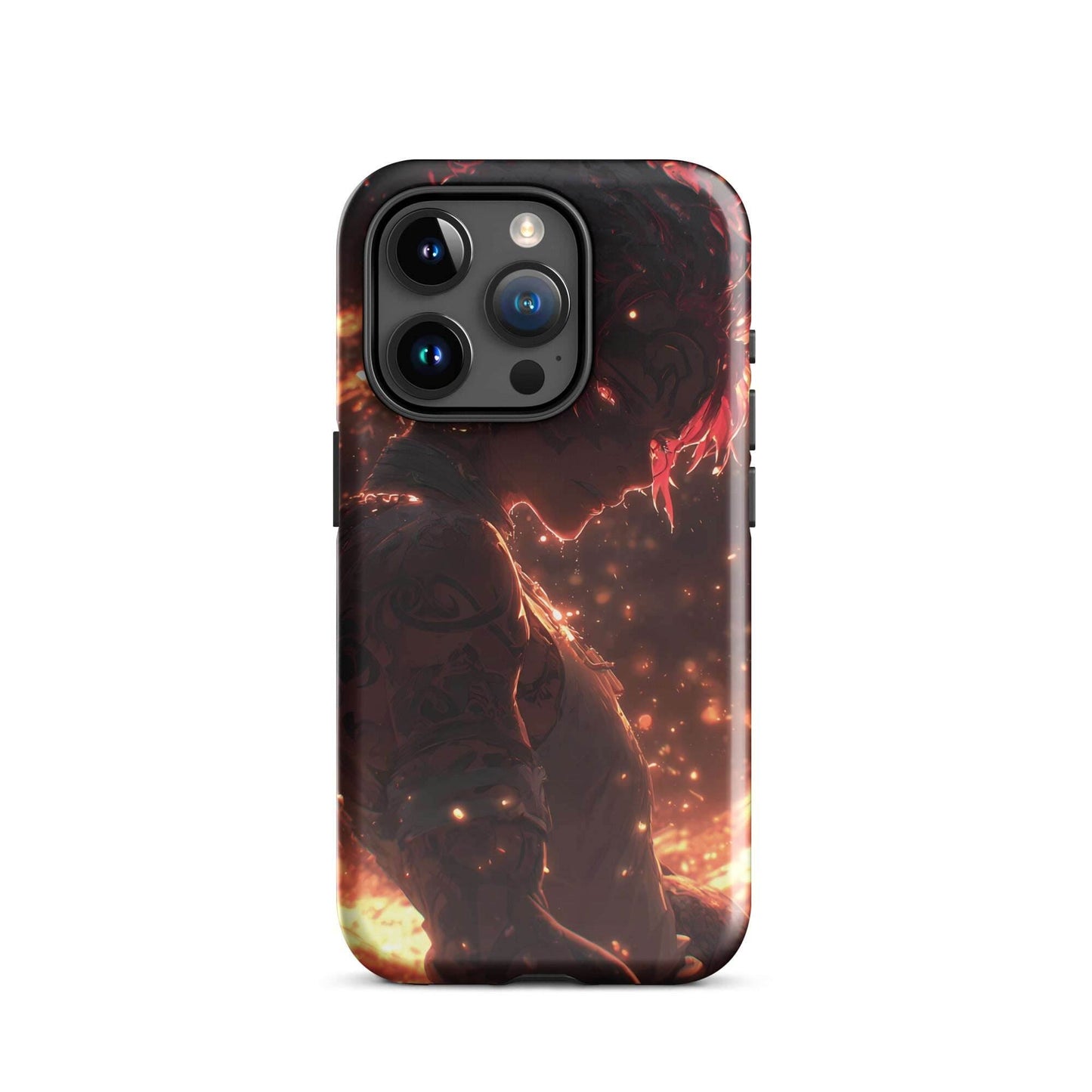 Kaelen, The Emberheart, Premium Original Anime Character Art Tough Case for iPhone® - Chromavolt