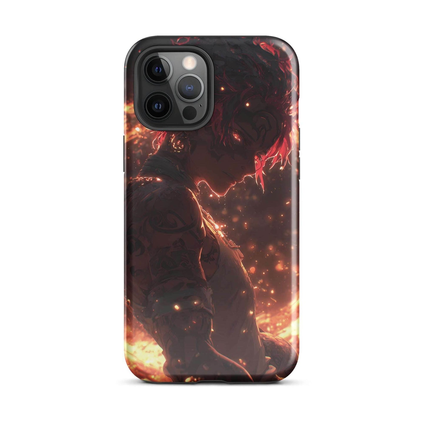 Kaelen, The Emberheart, Premium Original Anime Character Art Tough Case for iPhone® - Chromavolt