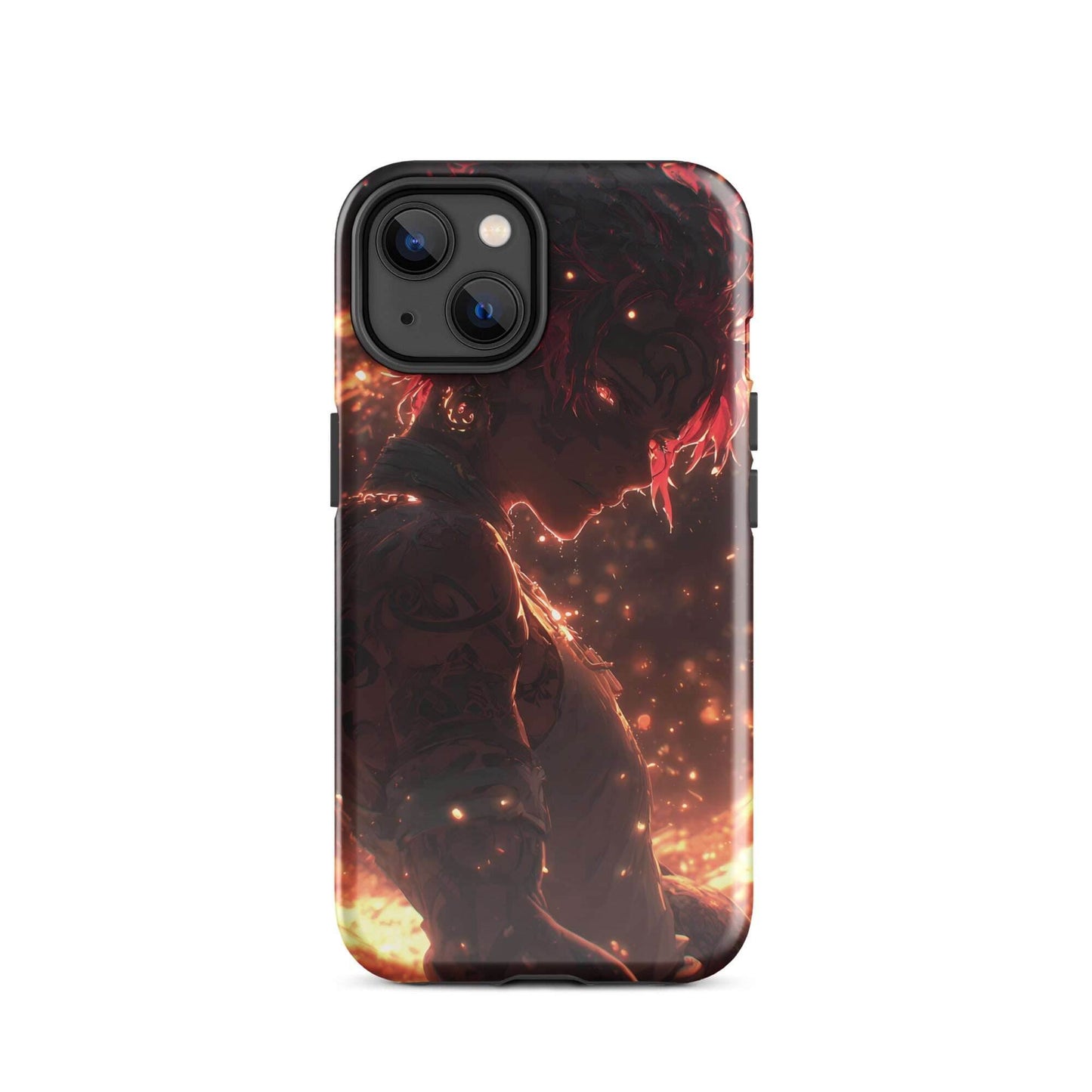 Kaelen, The Emberheart, Premium Original Anime Character Art Tough Case for iPhone® - Chromavolt