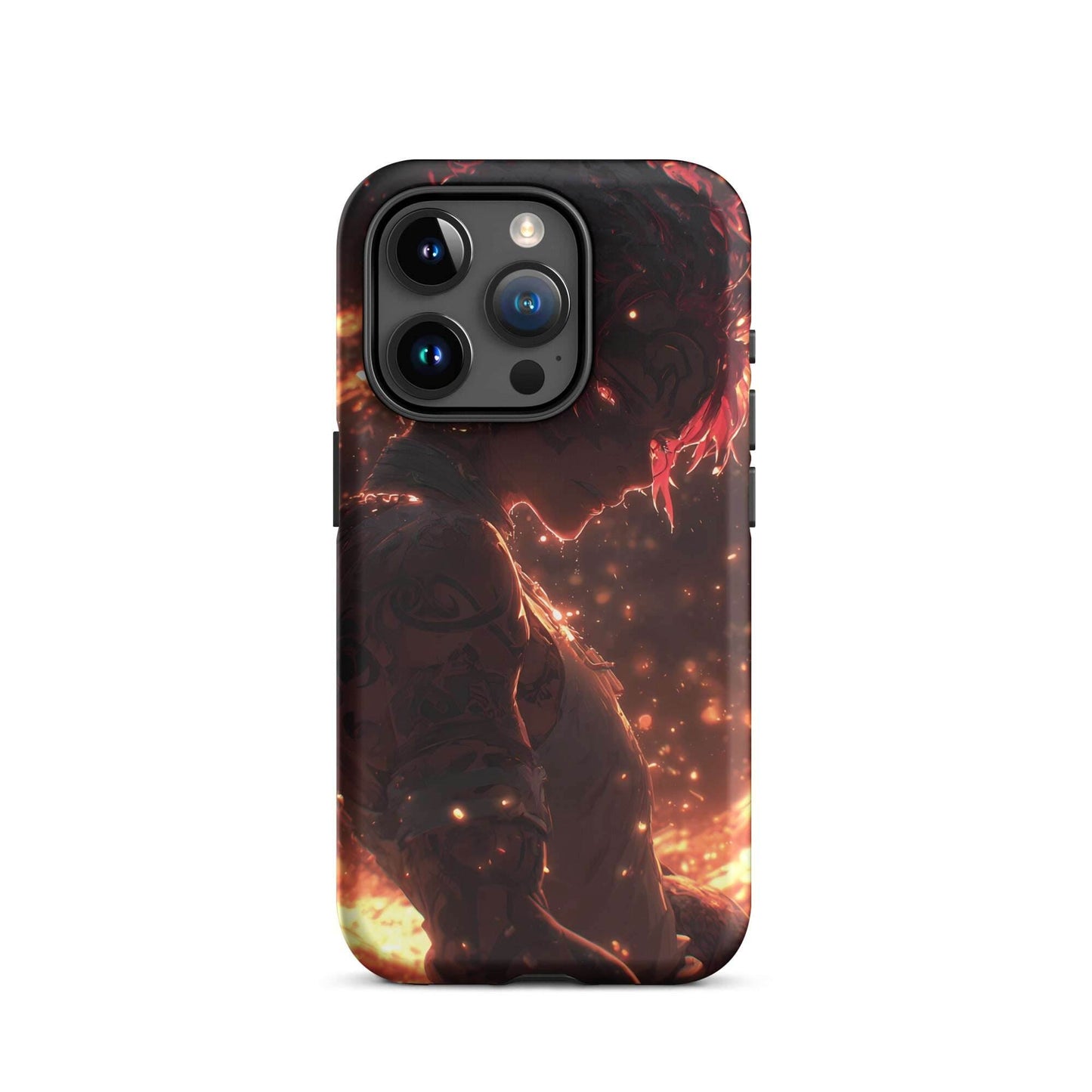 Kaelen, The Emberheart, Premium Original Anime Character Art Tough Case for iPhone® - Chromavolt