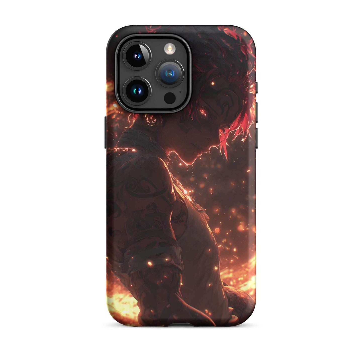 Kaelen, The Emberheart, Premium Original Anime Character Art Tough Case for iPhone® - Chromavolt