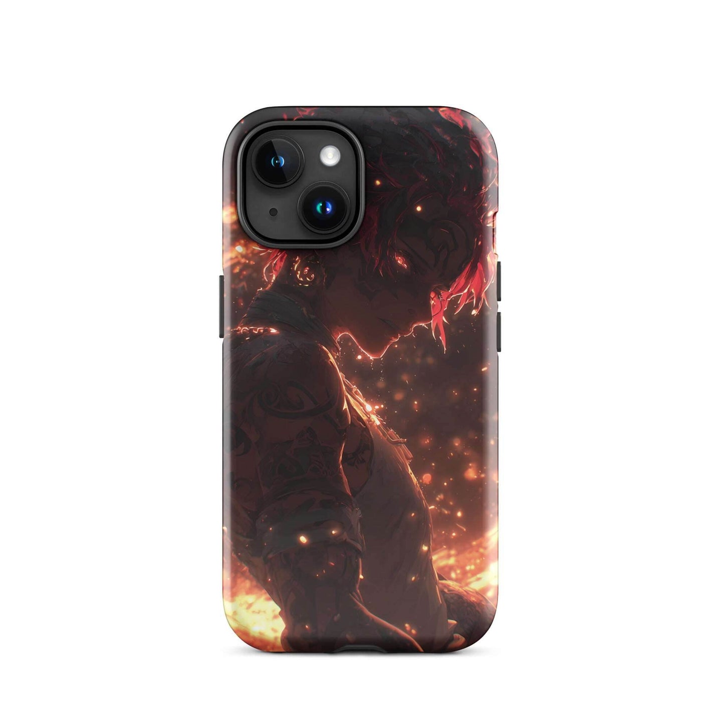 Kaelen, The Emberheart, Premium Original Anime Character Art Tough Case for iPhone® - Chromavolt