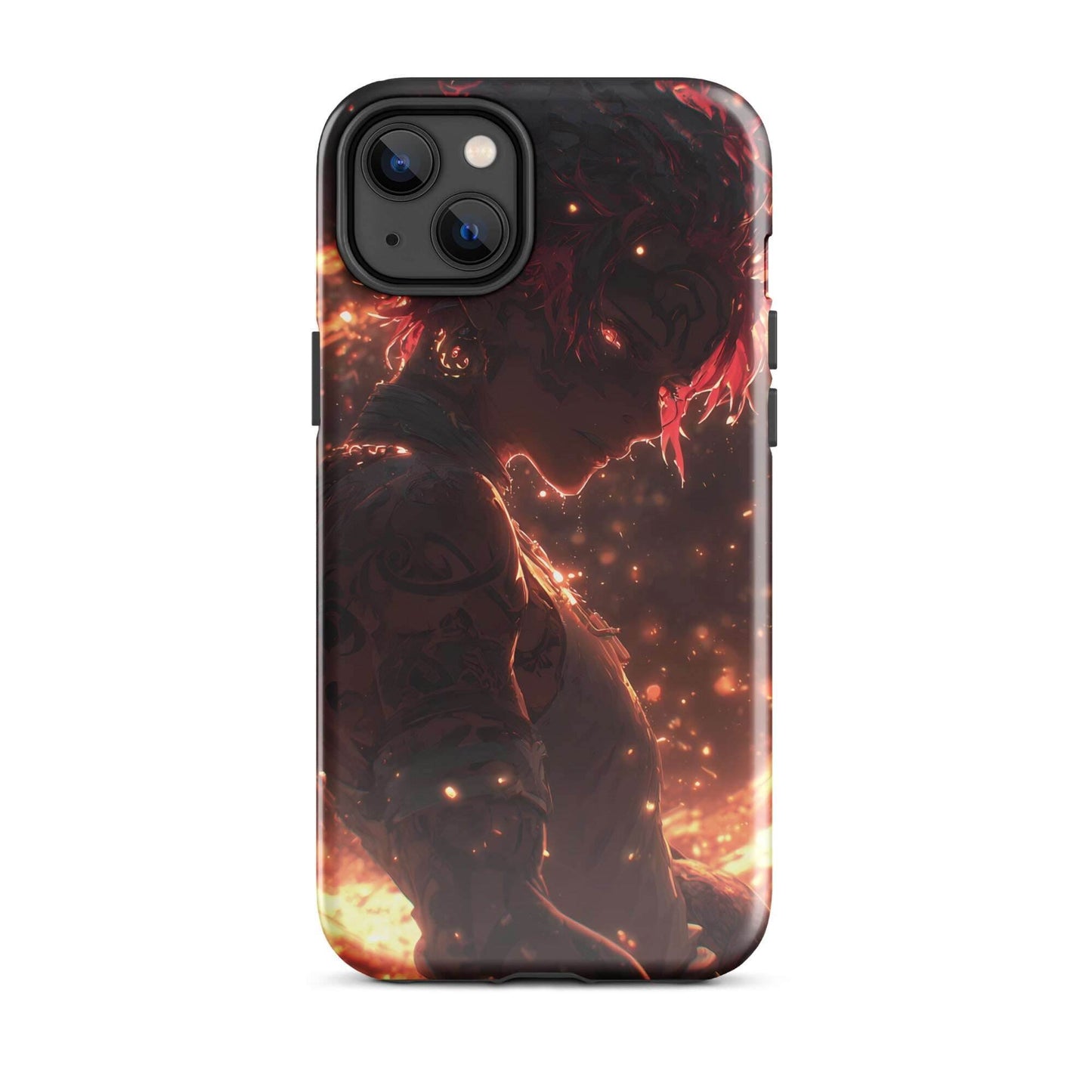 Kaelen, The Emberheart, Premium Original Anime Character Art Tough Case for iPhone® - Chromavolt