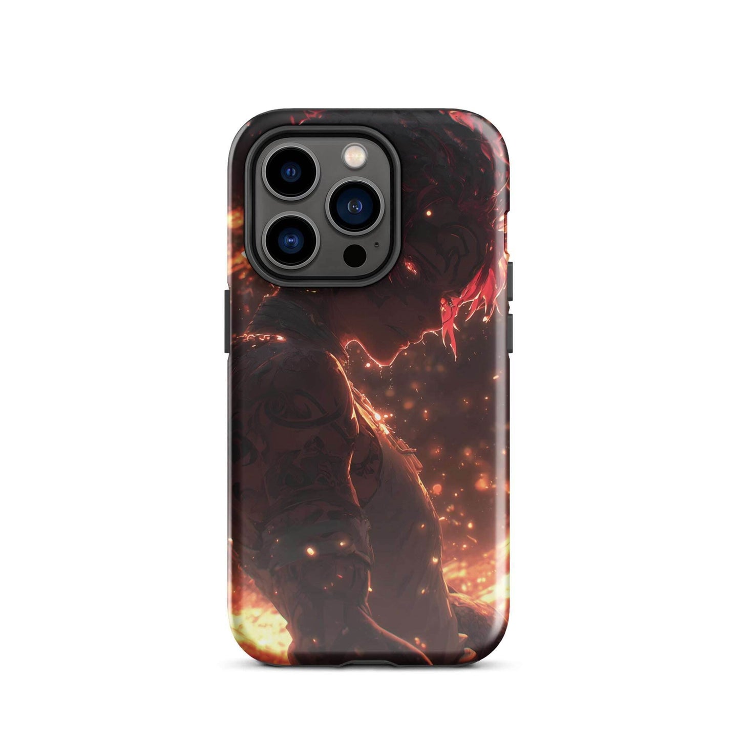 Kaelen, The Emberheart, Premium Original Anime Character Art Tough Case for iPhone® - Chromavolt