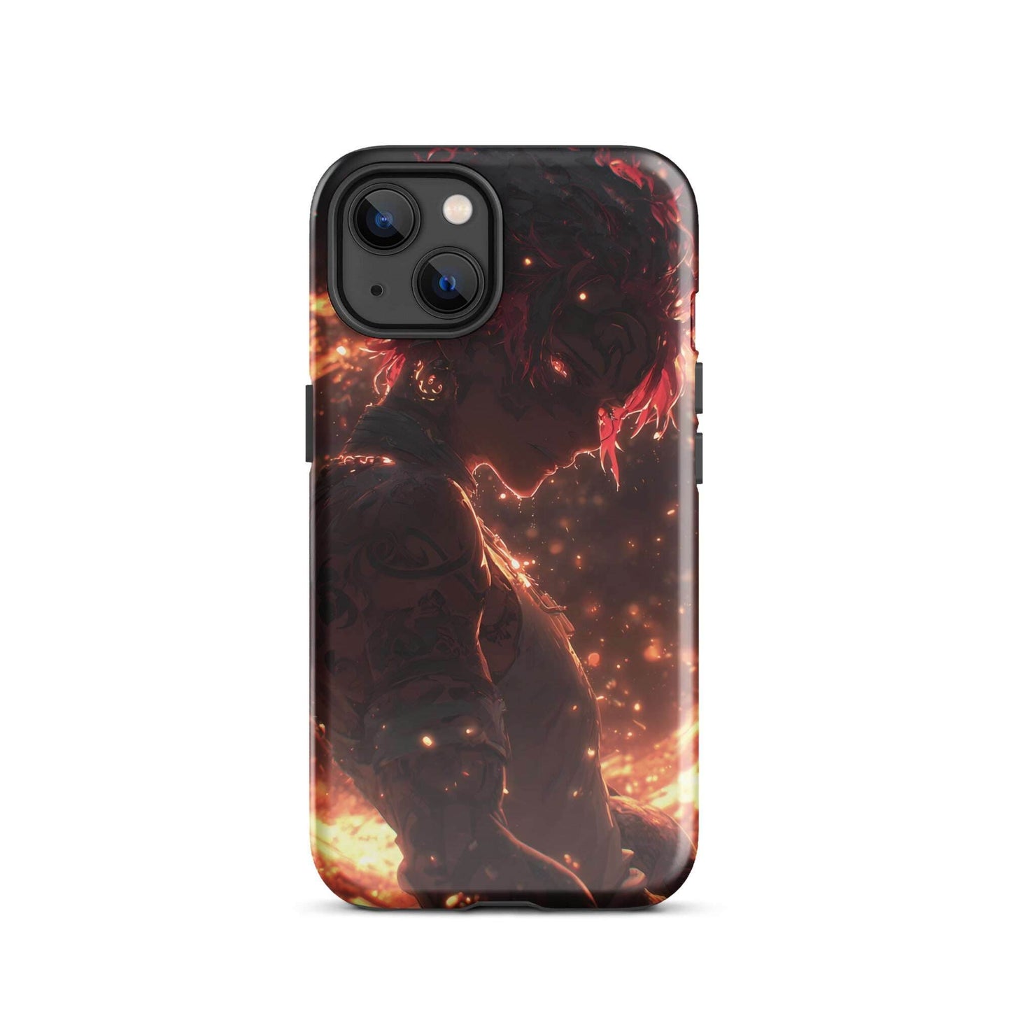 Kaelen, The Emberheart, Premium Original Anime Character Art Tough Case for iPhone® - Chromavolt