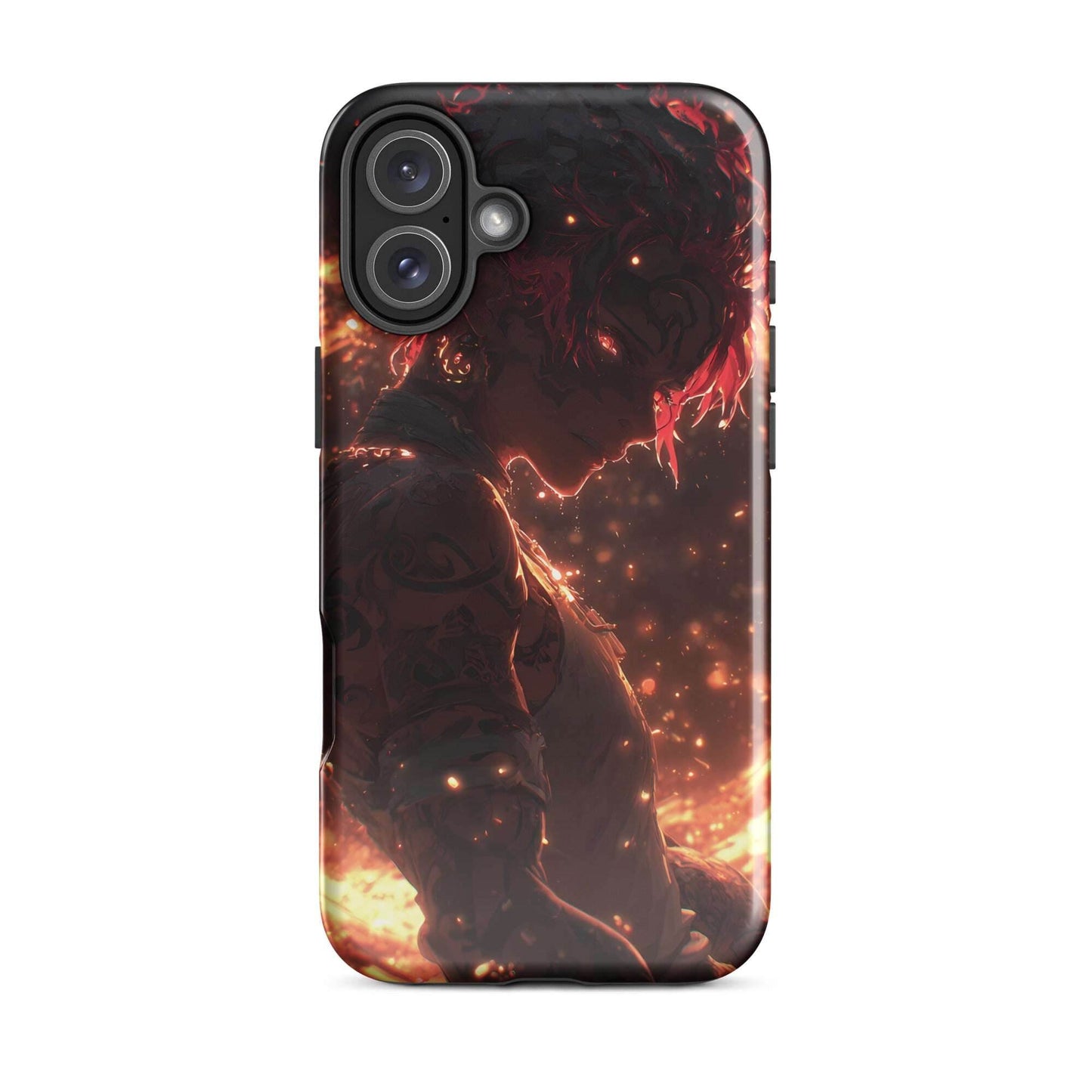 Kaelen, The Emberheart, Premium Original Anime Character Art Tough Case for iPhone® - Chromavolt