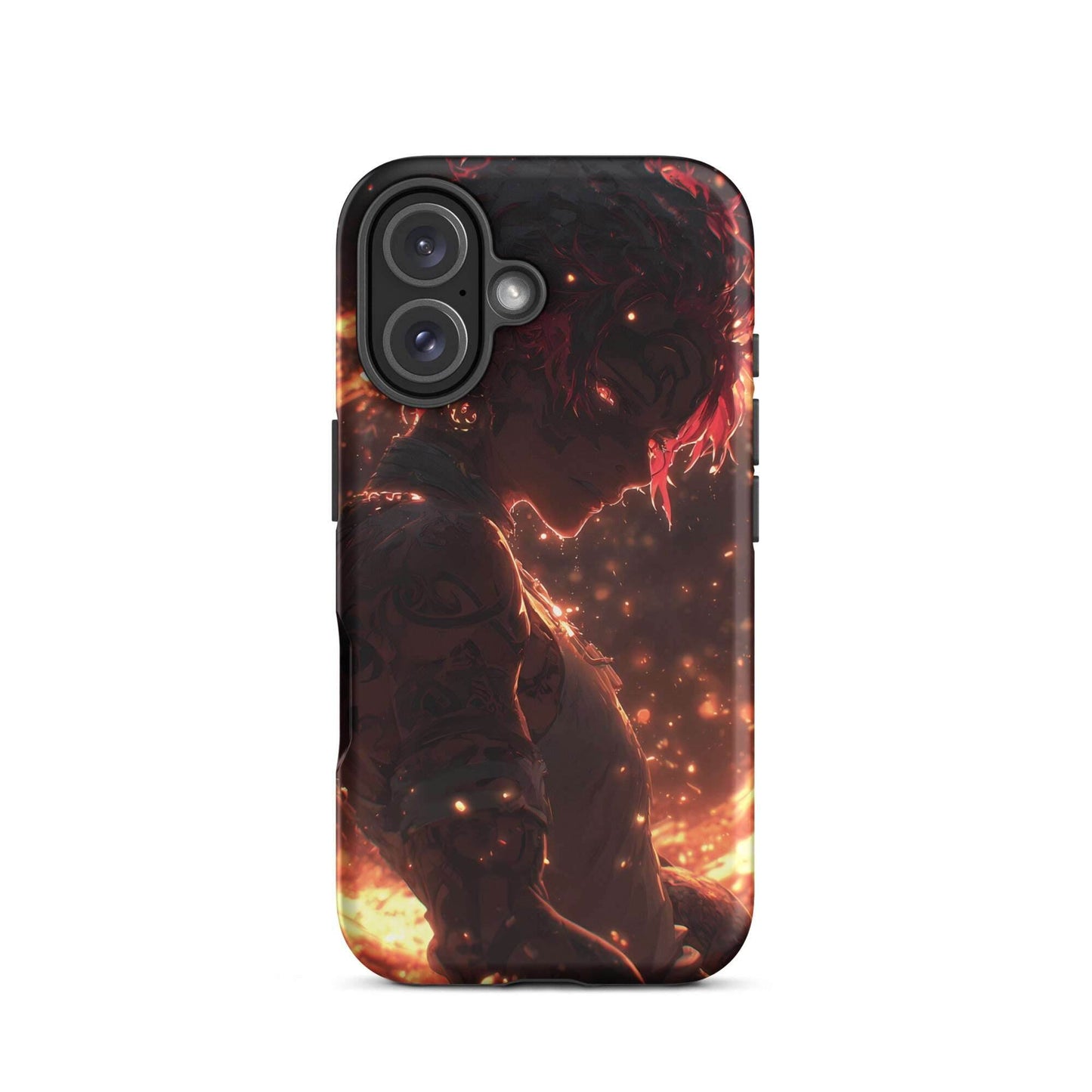 Kaelen, The Emberheart, Premium Original Anime Character Art Tough Case for iPhone® - Chromavolt