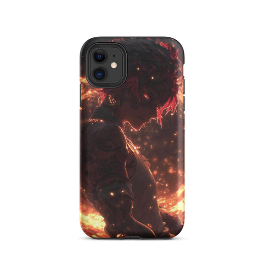 Kaelen, The Emberheart, Premium Original Anime Character Art Tough Case for iPhone® - Chromavolt