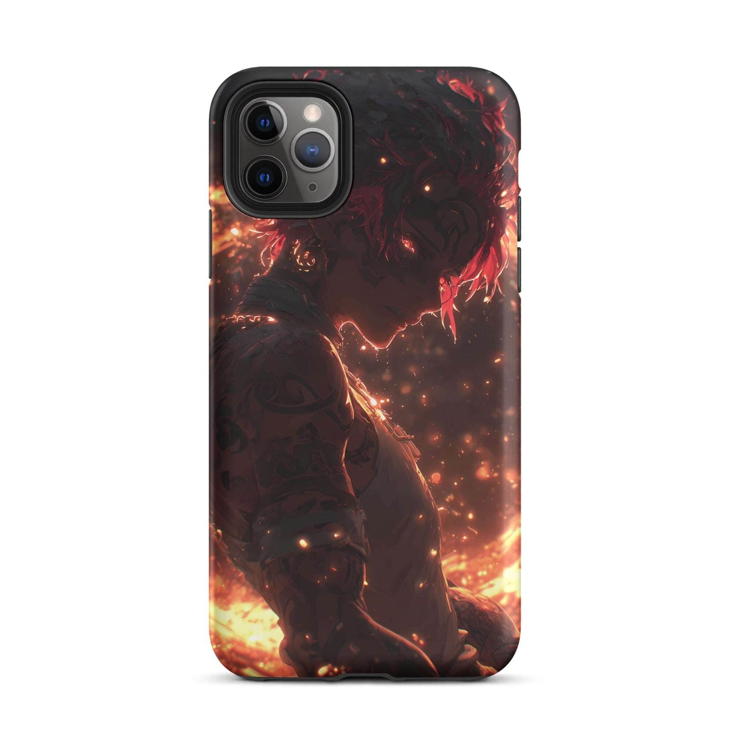 Kaelen, The Emberheart, Premium Original Anime Character Art Tough Case for iPhone® - Chromavolt