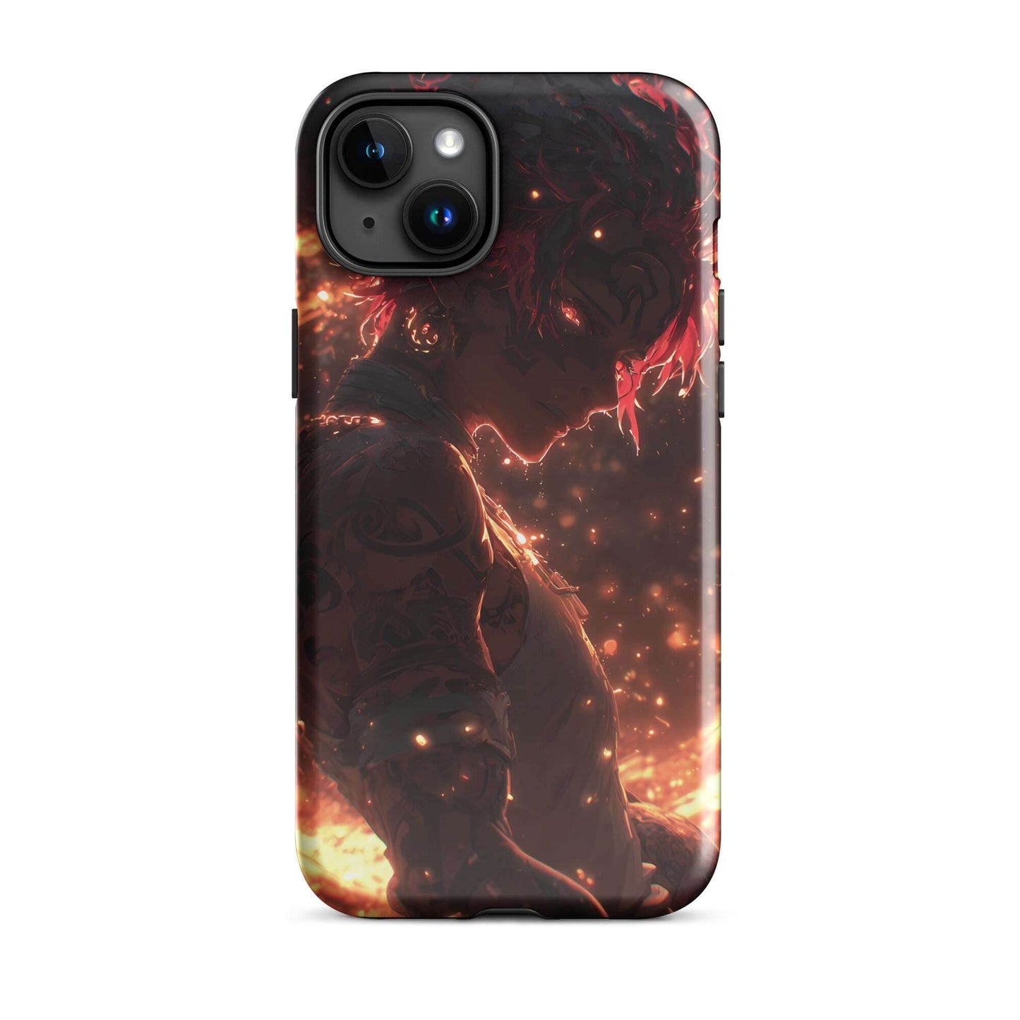 Kaelen, The Emberheart, Premium Original Anime Character Art Tough Case for iPhone® - Chromavolt