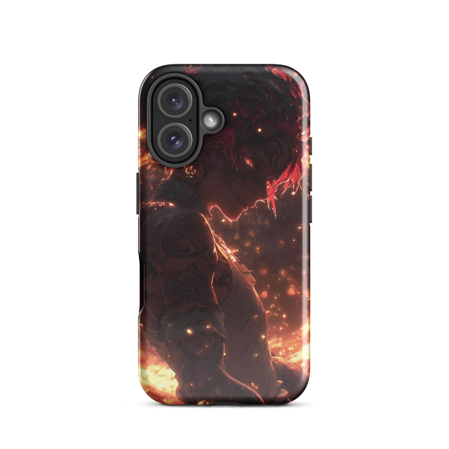 Kaelen, The Emberheart, Premium Original Anime Character Art Tough Case for iPhone® - Chromavolt