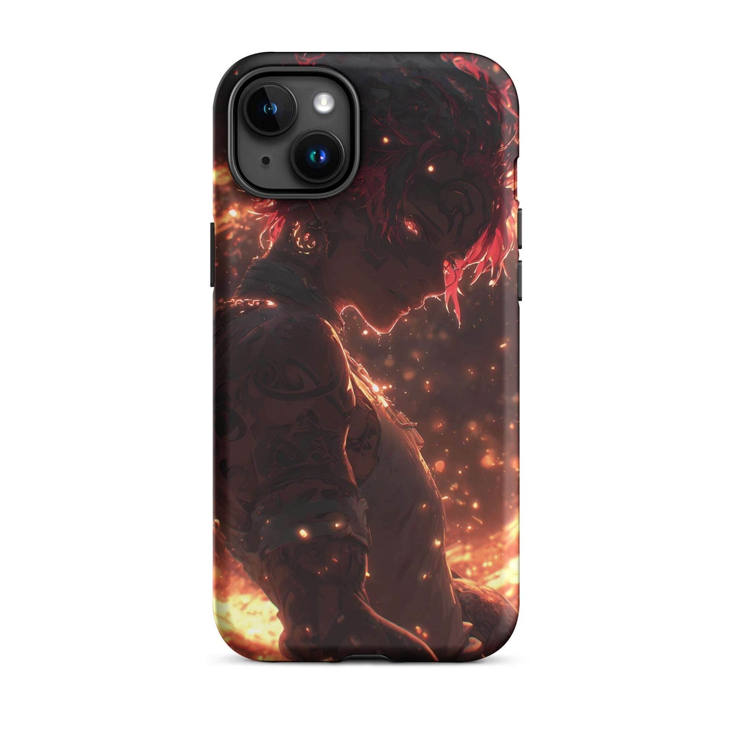 Kaelen, The Emberheart, Premium Original Anime Character Art Tough Case for iPhone® - Chromavolt
