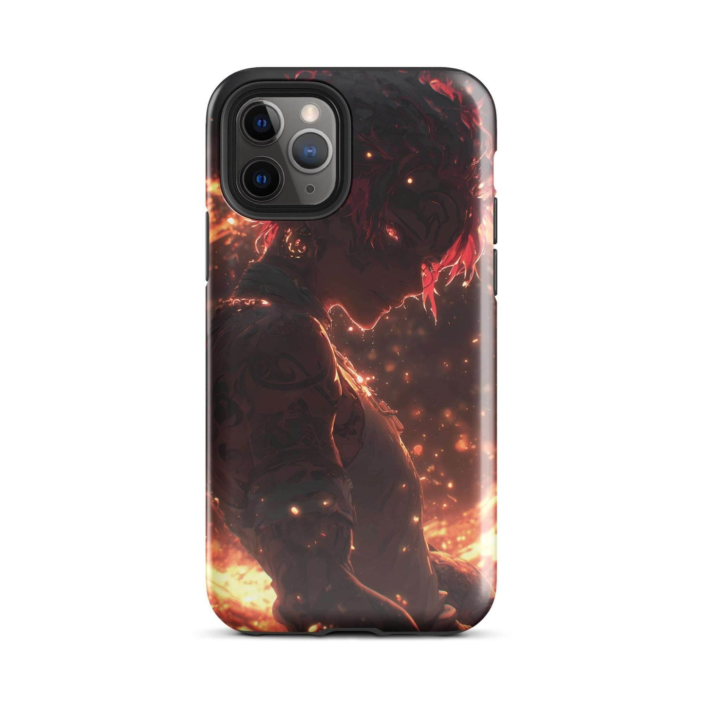 Kaelen, The Emberheart, Premium Original Anime Character Art Tough Case for iPhone® - Chromavolt