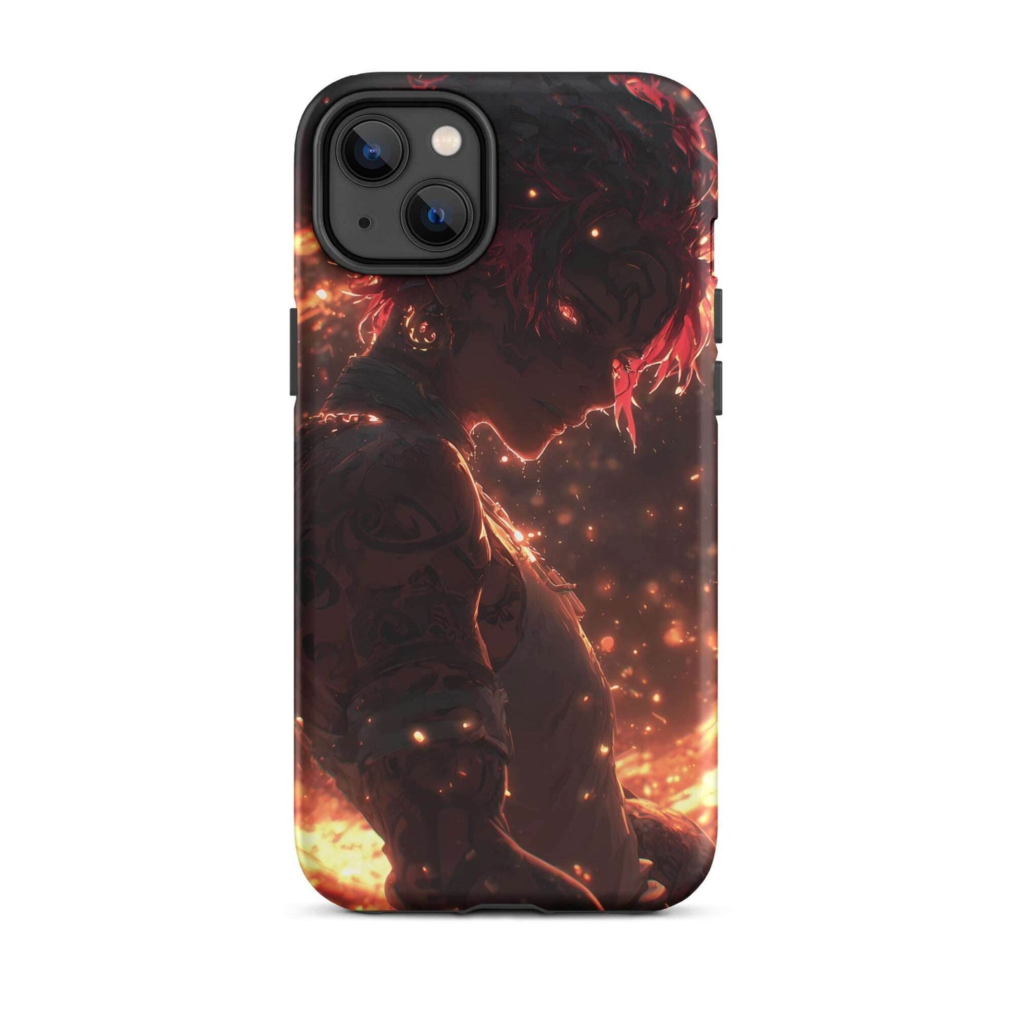 Kaelen, The Emberheart, Premium Original Anime Character Art Tough Case for iPhone® - Chromavolt