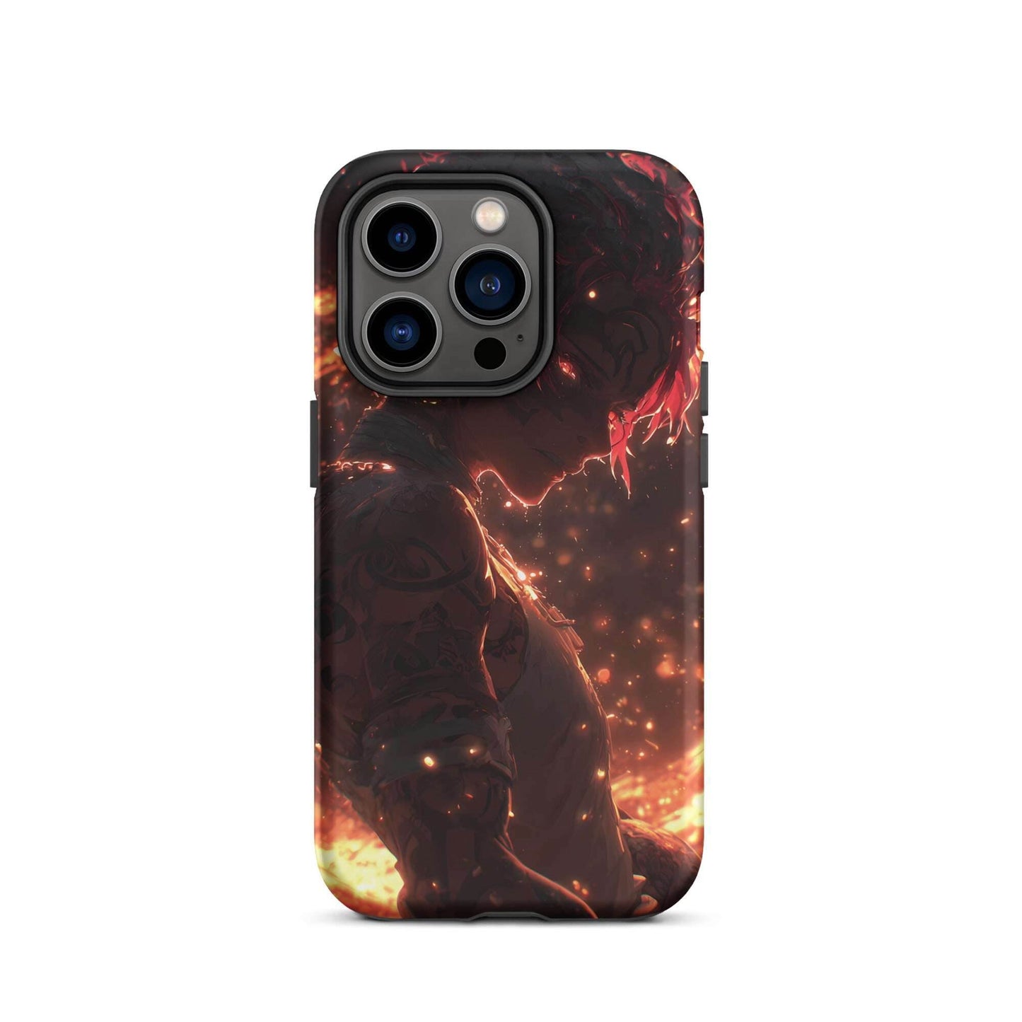 Kaelen, The Emberheart, Premium Original Anime Character Art Tough Case for iPhone® - Chromavolt