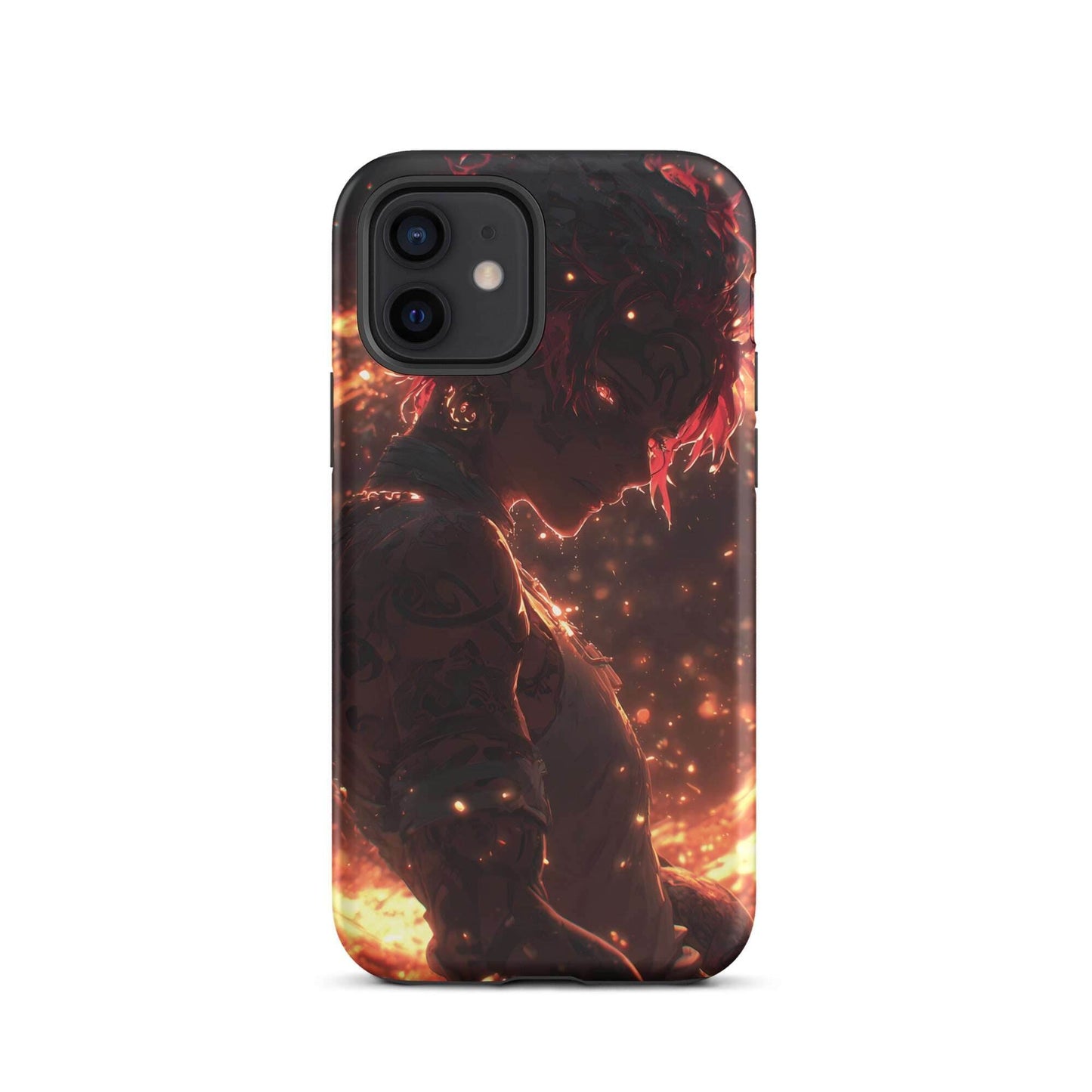 Kaelen, The Emberheart, Premium Original Anime Character Art Tough Case for iPhone® - Chromavolt