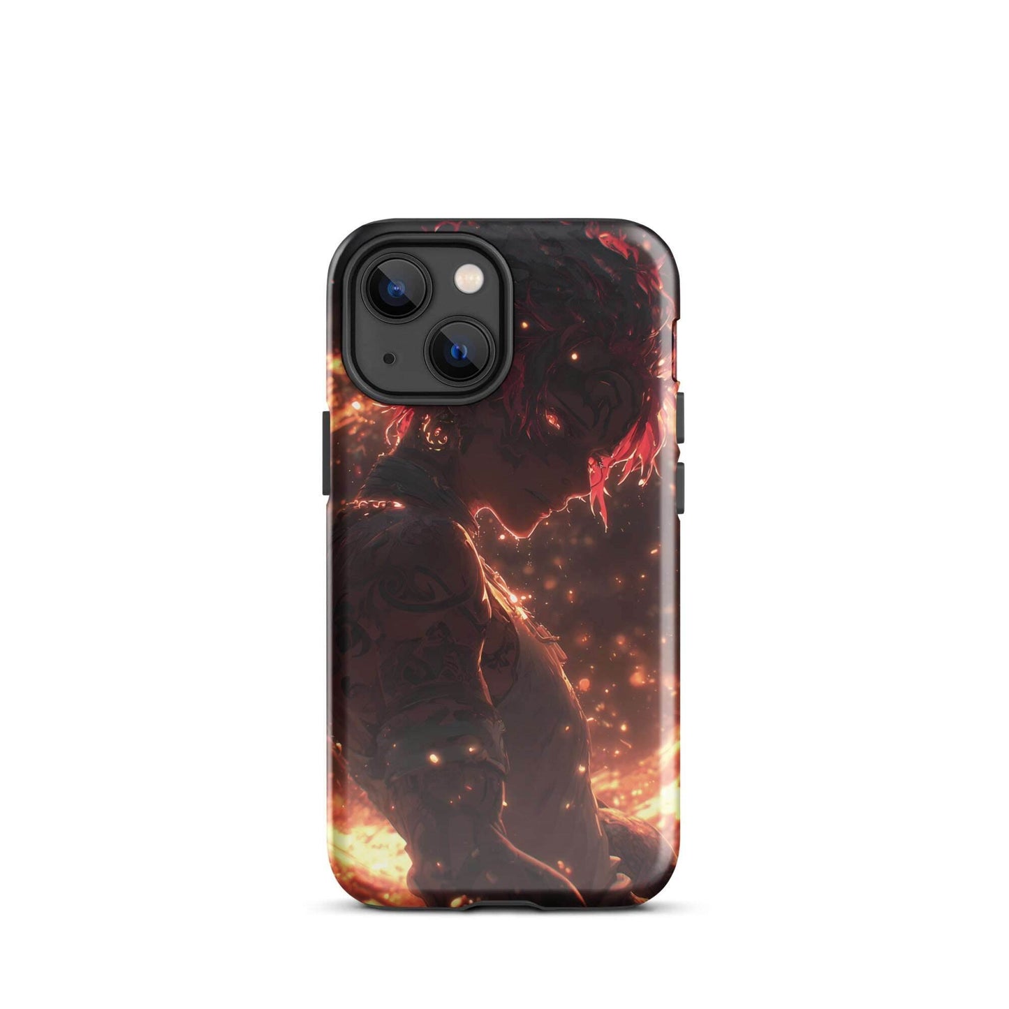 Kaelen, The Emberheart, Premium Original Anime Character Art Tough Case for iPhone® - Chromavolt