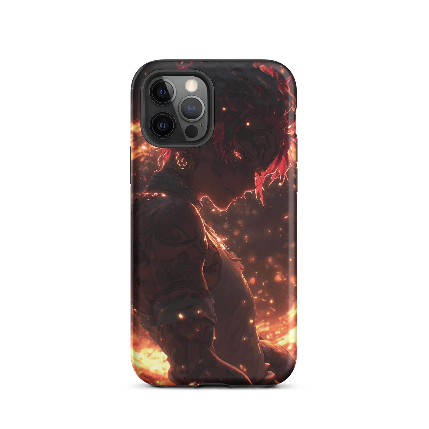 Kaelen, The Emberheart, Premium Original Anime Character Art Tough Case for iPhone® - Chromavolt