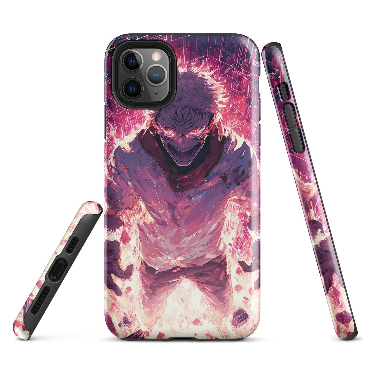 Ryomen Sukuna iPhone Case, Jujutsu Kaisen Anime Fan Art, Tough Case for iPhone - Chromavolt