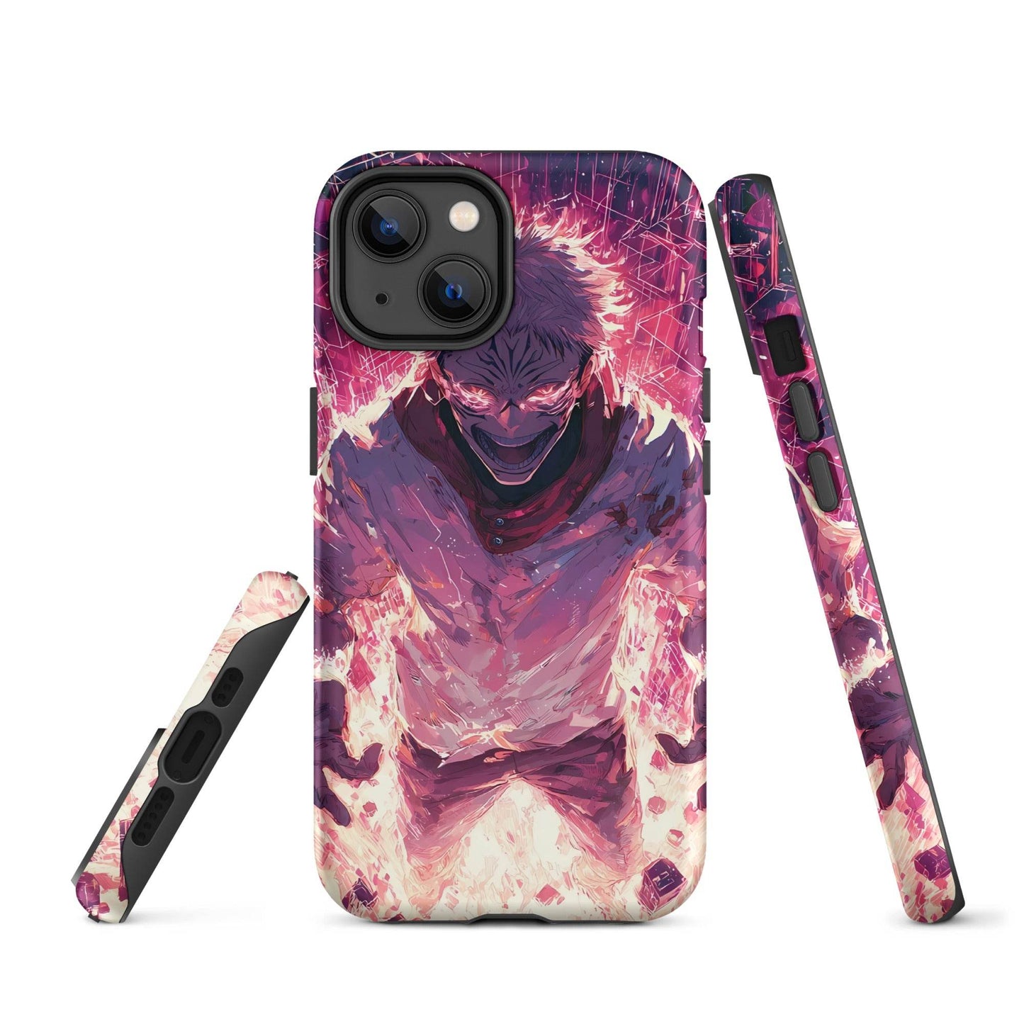 Ryomen Sukuna iPhone Case, Jujutsu Kaisen Anime Fan Art, Tough Case for iPhone - Chromavolt