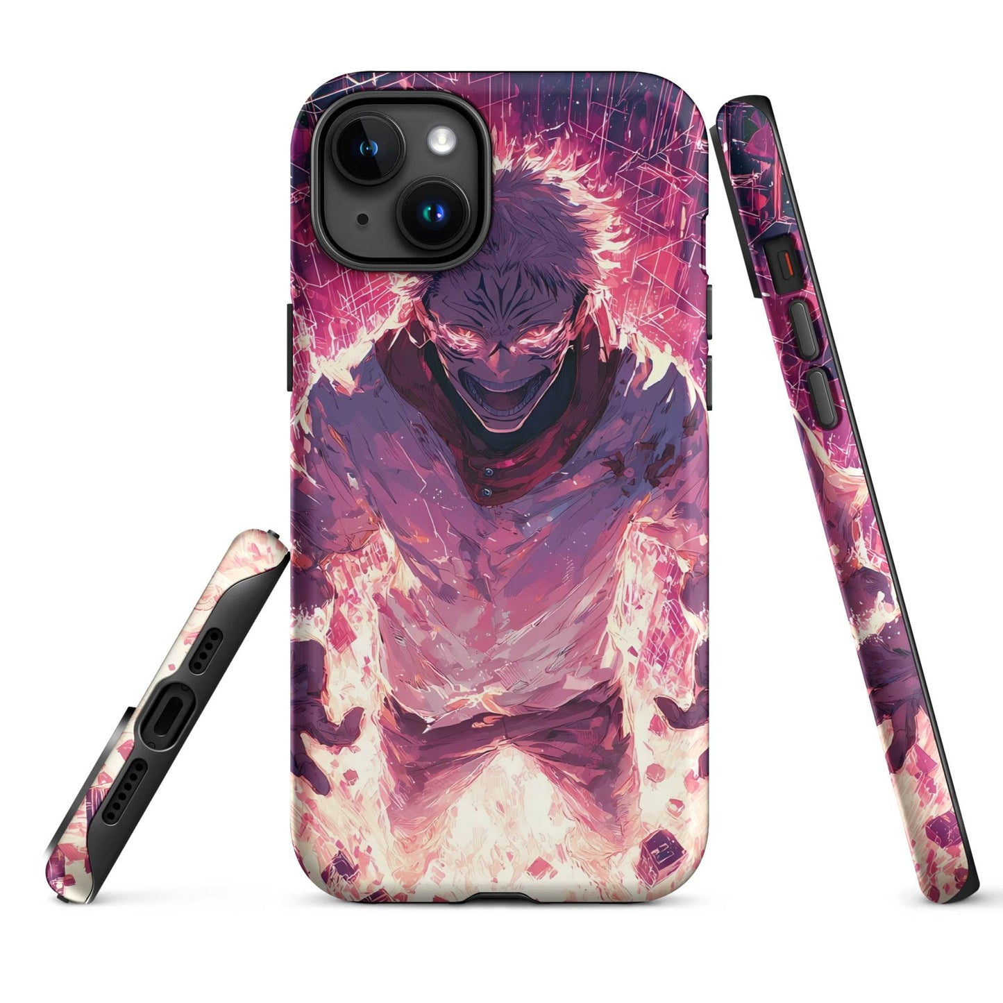 Ryomen Sukuna iPhone Case, Jujutsu Kaisen Anime Fan Art, Tough Case for iPhone - Chromavolt