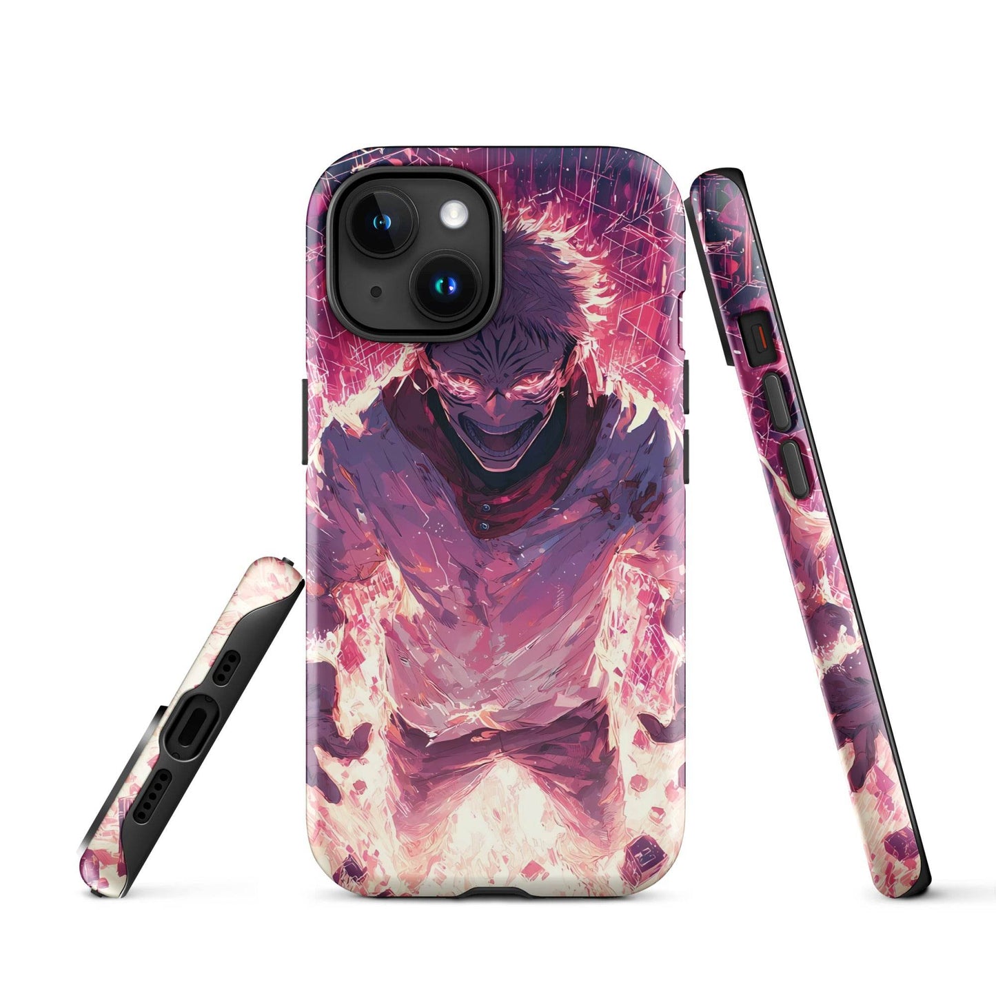 Ryomen Sukuna iPhone Case, Jujutsu Kaisen Anime Fan Art, Tough Case for iPhone - Chromavolt