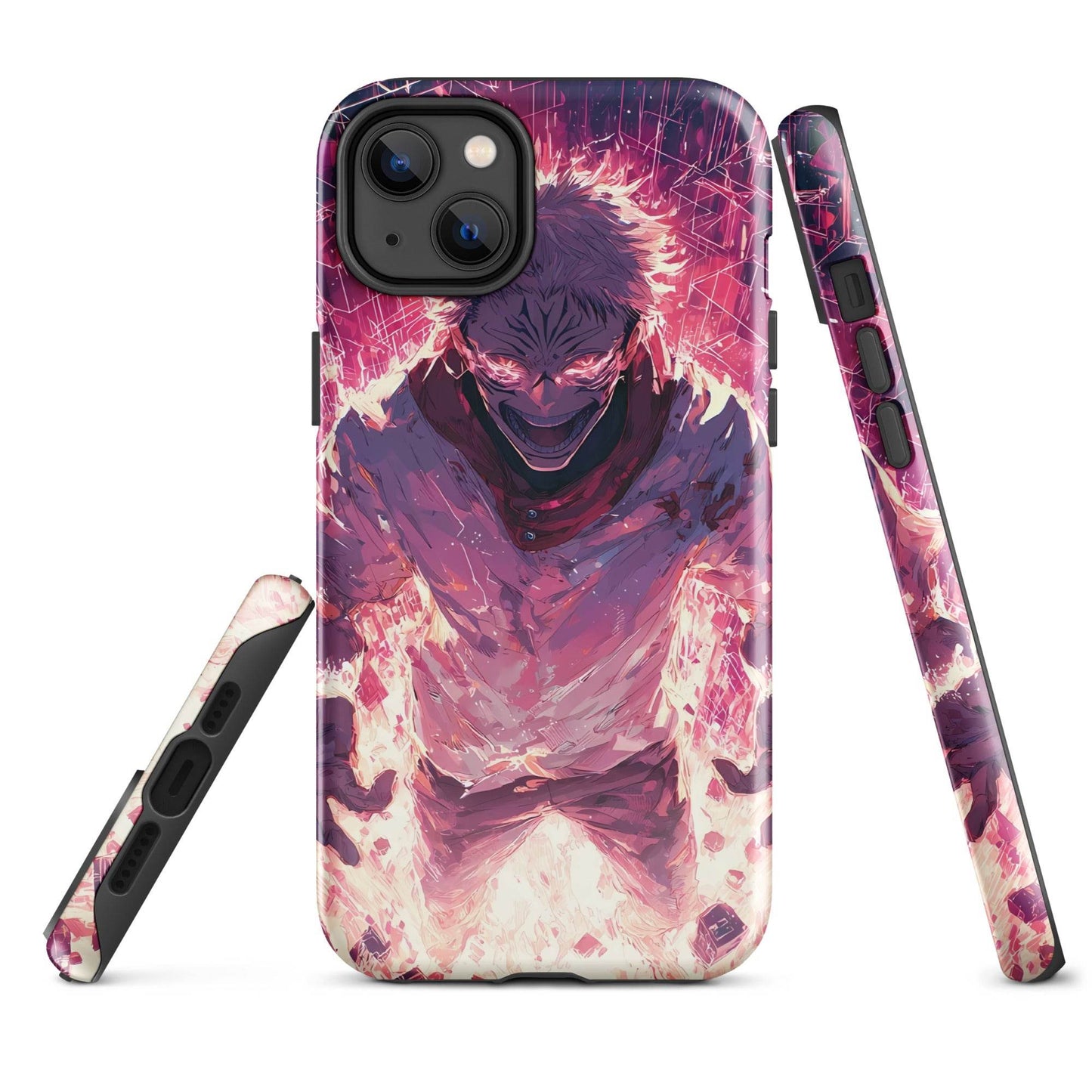 Ryomen Sukuna iPhone Case, Jujutsu Kaisen Anime Fan Art, Tough Case for iPhone - Chromavolt