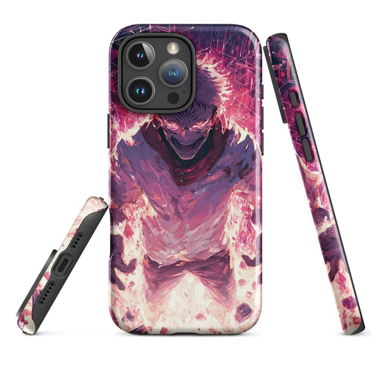 Ryomen Sukuna iPhone Case, Jujutsu Kaisen Anime Fan Art, Tough Case for iPhone - Chromavolt