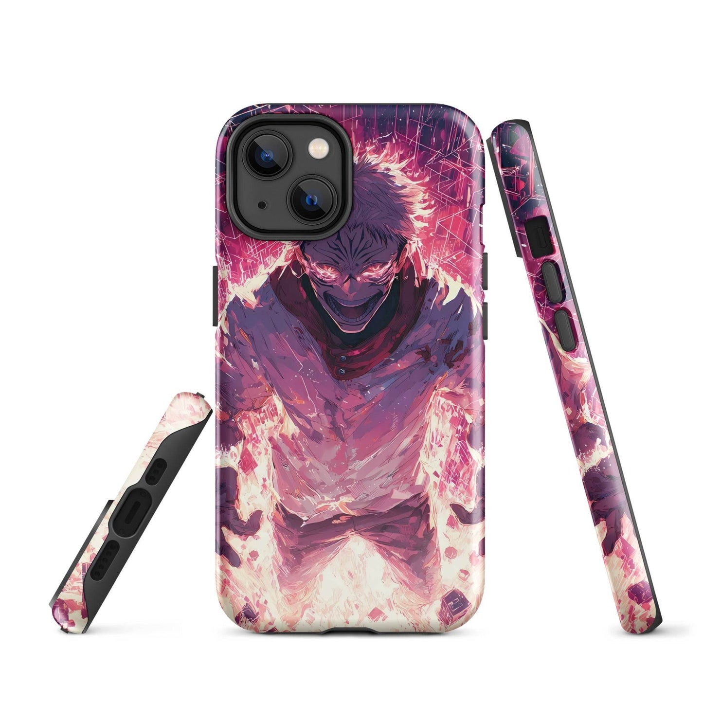 Ryomen Sukuna iPhone Case, Jujutsu Kaisen Anime Fan Art, Tough Case for iPhone - Chromavolt