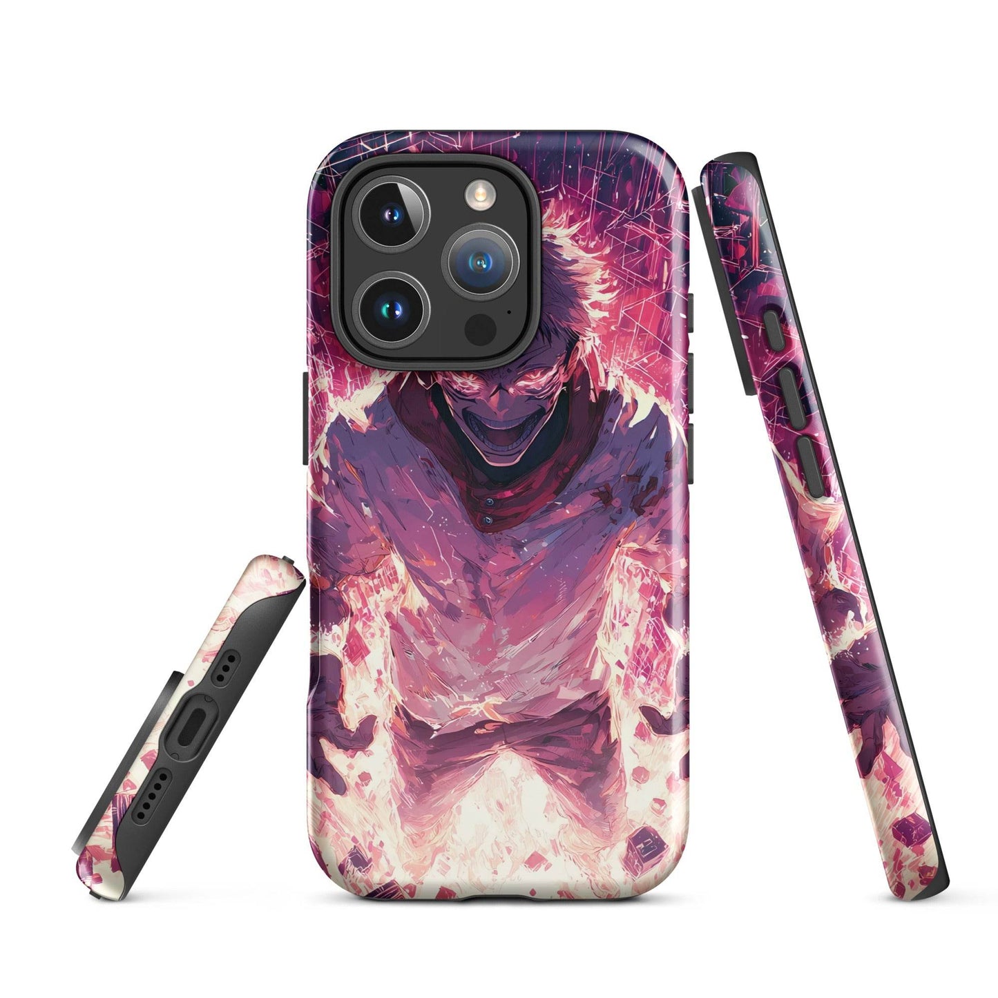 Ryomen Sukuna iPhone Case, Jujutsu Kaisen Anime Fan Art, Tough Case for iPhone - Chromavolt