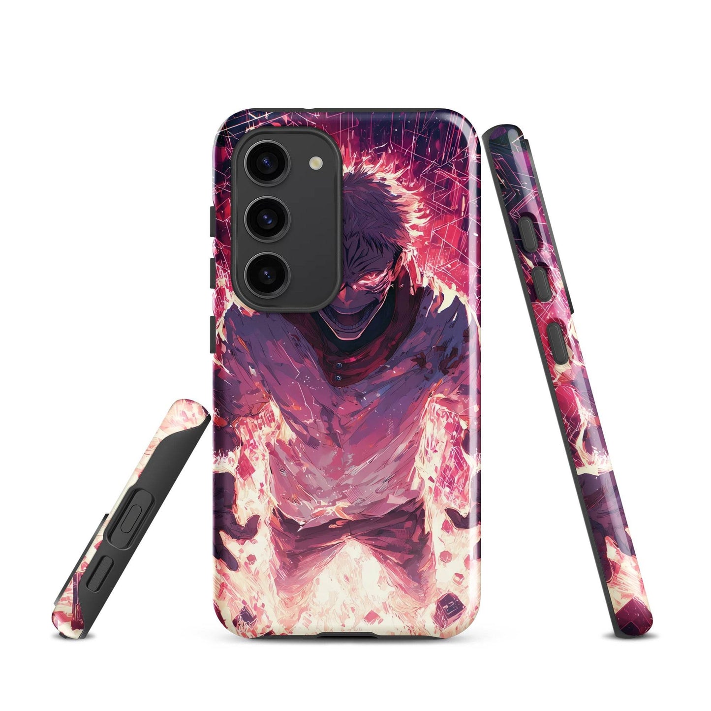 Ryomen Sukuna Samsung Phone Case, Jujutsu Kaisen Anime Fan Art - Chromavolt