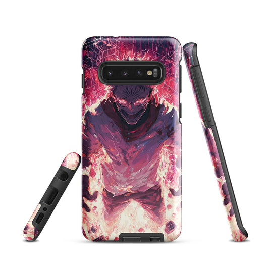Ryomen Sukuna Samsung Phone Case, Jujutsu Kaisen Anime Fan Art - Chromavolt