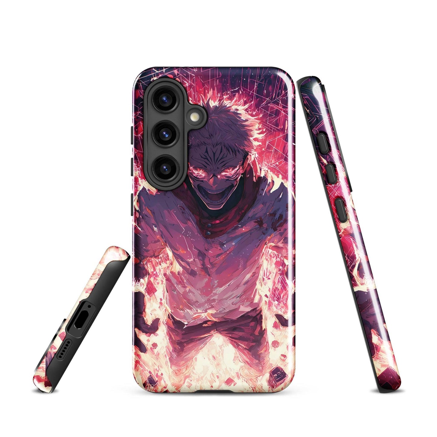 Ryomen Sukuna Samsung Phone Case, Jujutsu Kaisen Anime Fan Art - Chromavolt