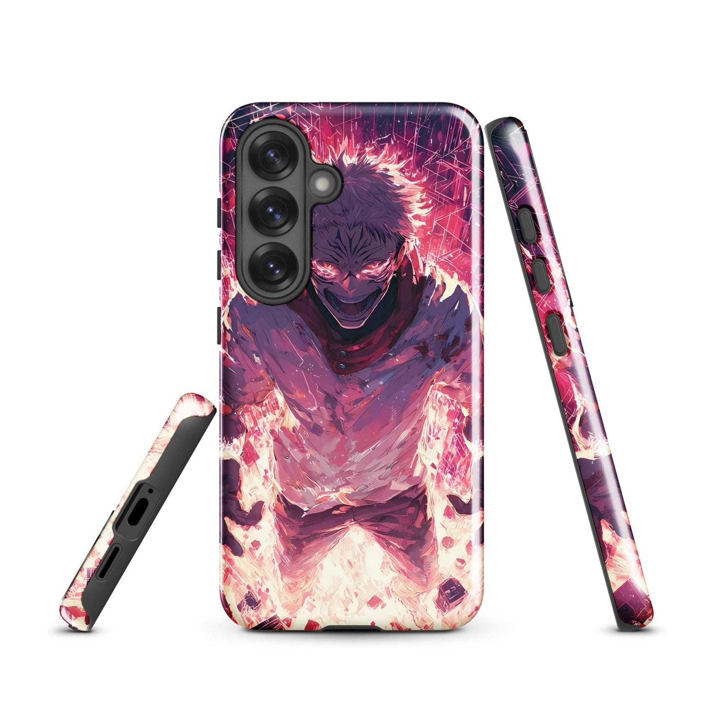 Ryomen Sukuna Samsung Phone Case, Jujutsu Kaisen Anime Fan Art - Chromavolt