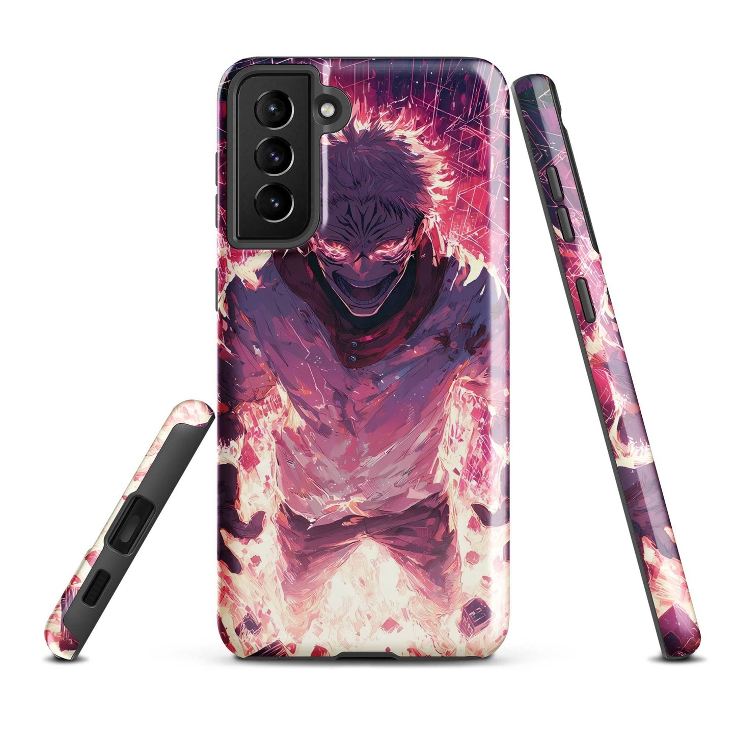 Ryomen Sukuna Samsung Phone Case, Jujutsu Kaisen Anime Fan Art - Chromavolt