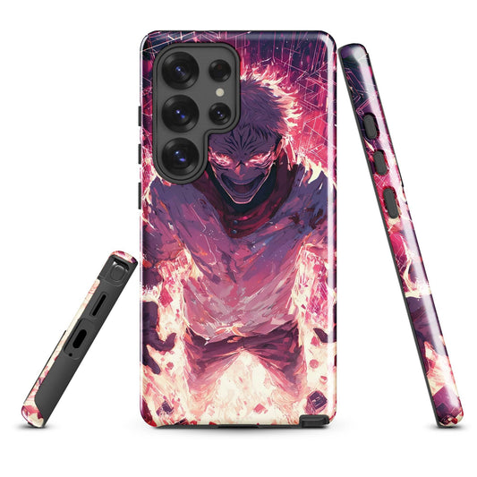 Ryomen Sukuna Samsung Phone Case, Jujutsu Kaisen Anime Fan Art - Chromavolt