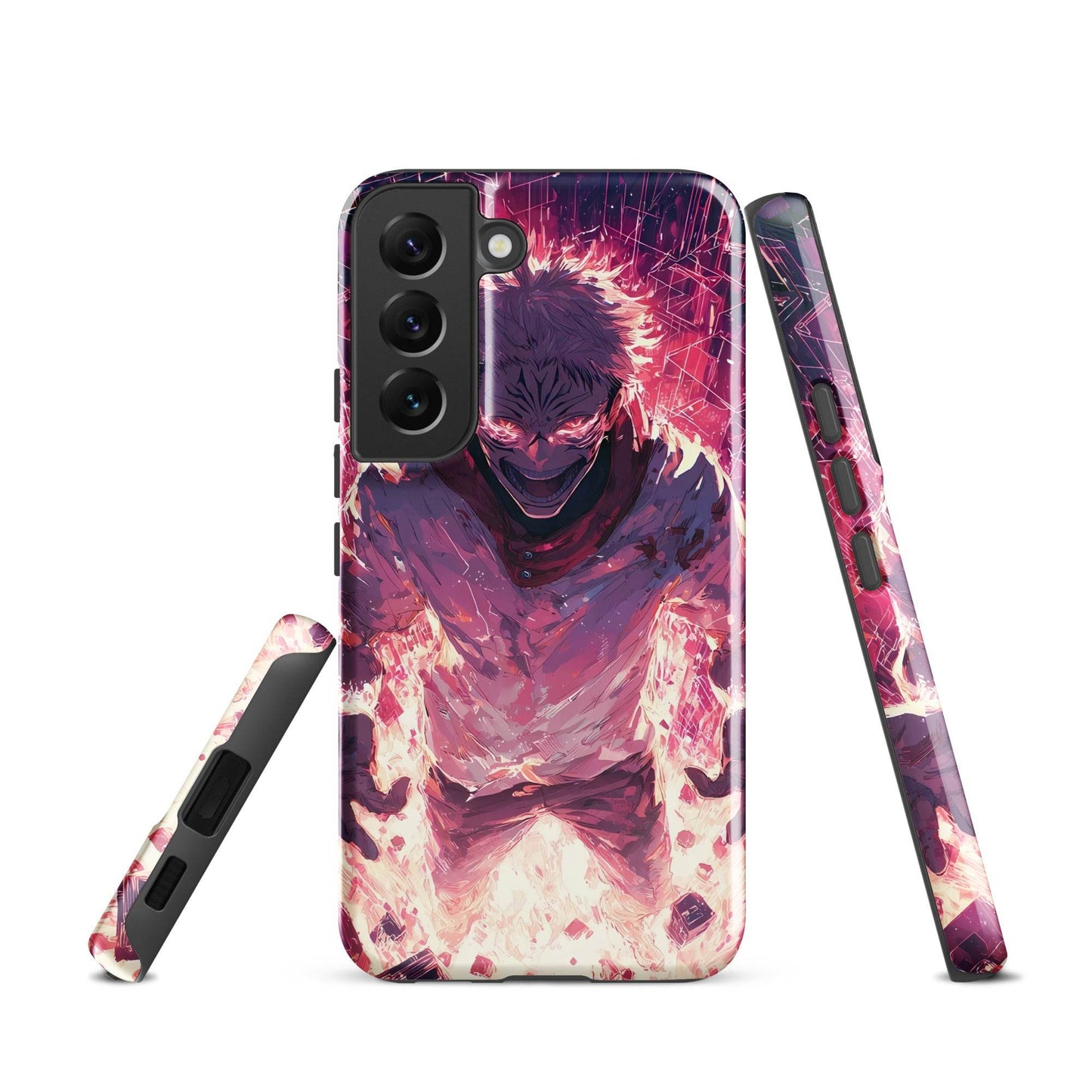 Ryomen Sukuna Samsung Phone Case, Jujutsu Kaisen Anime Fan Art - Chromavolt