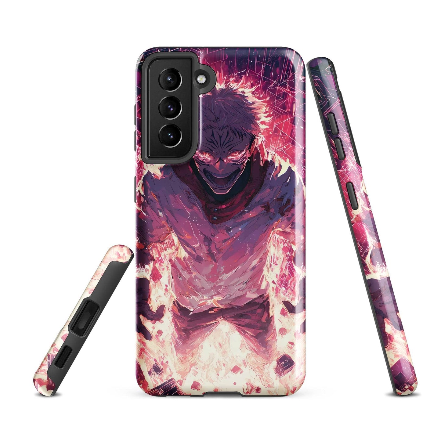 Ryomen Sukuna Samsung Phone Case, Jujutsu Kaisen Anime Fan Art - Chromavolt